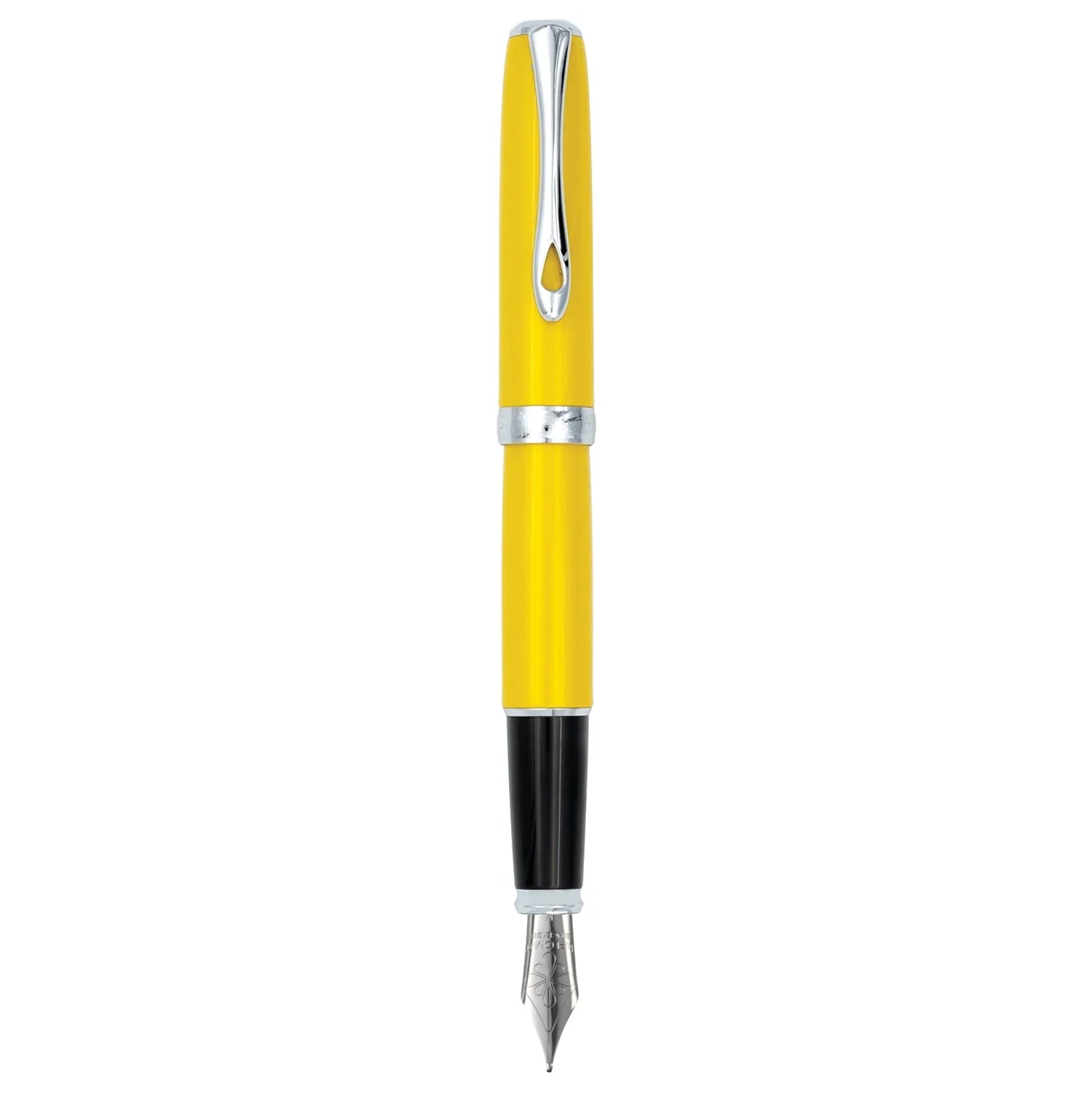 Stylo plume DIPLOMAT Excellence A2 - Yellow Chrome (plume acier) - Extra - fine (EF) - 4009746016883