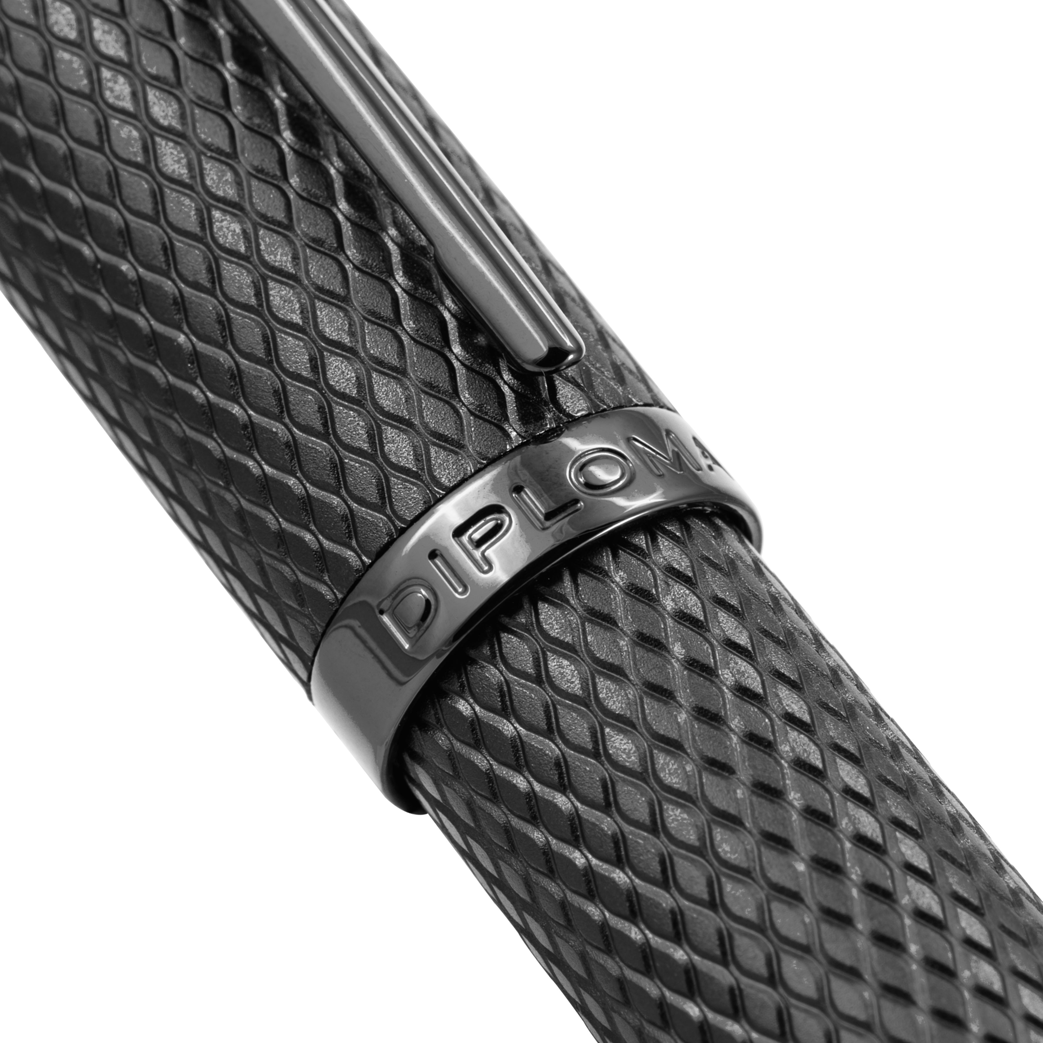 Stylo plume DIPLOMAT Viper - Black Guilloche - Medium - fine (MF) - 4009746019860