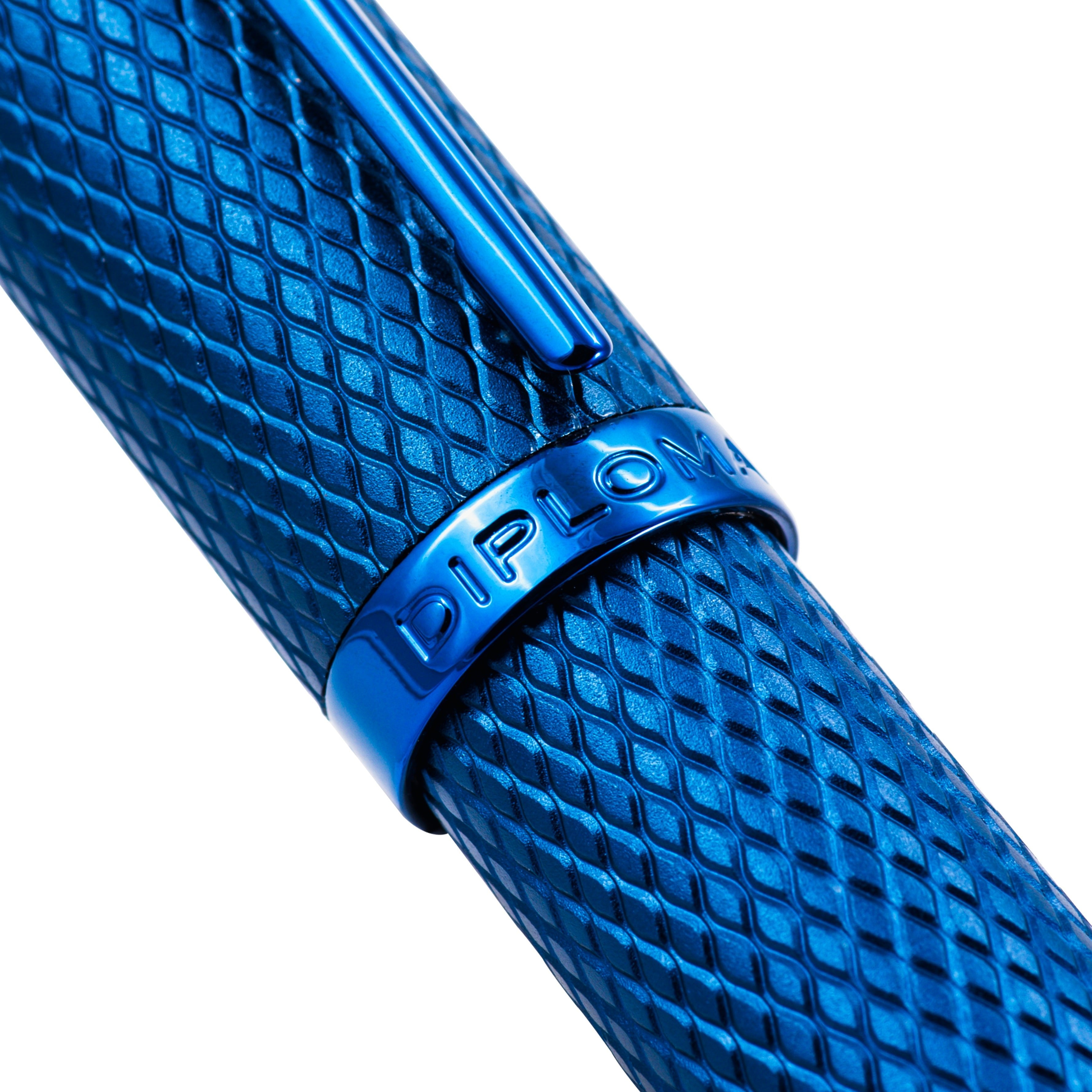 Stylo plume DIPLOMAT Viper - Blue Guilloche - Medium - fine (MF) - 4009746019884
