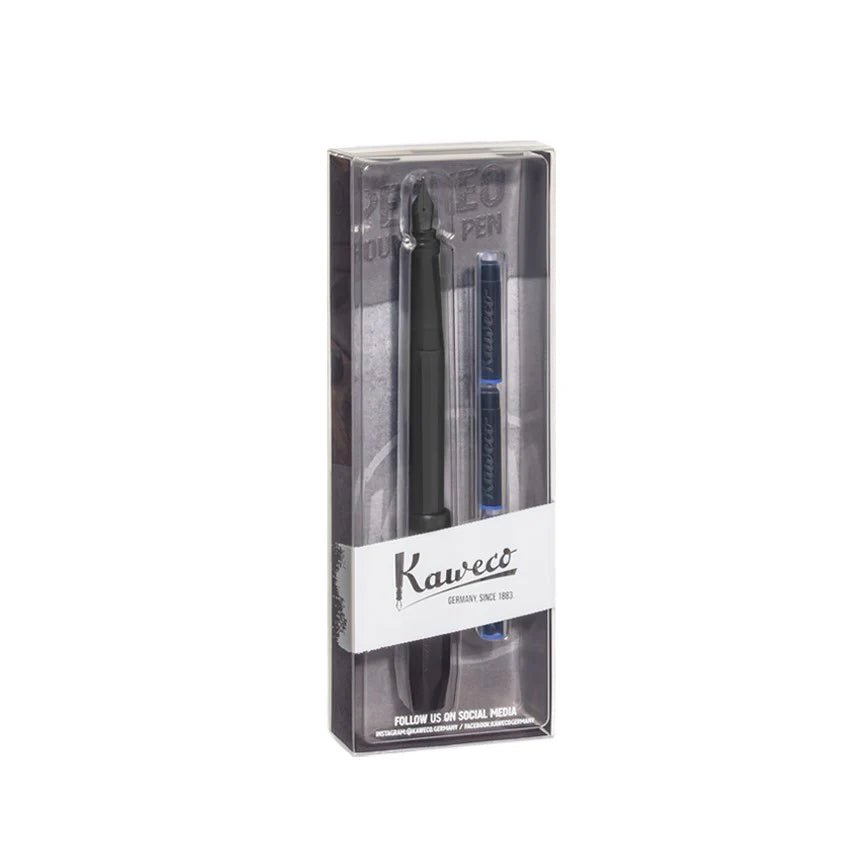 Stylo plume KAWECO Perkeo - All Black - Fine (F) - 4250278616939