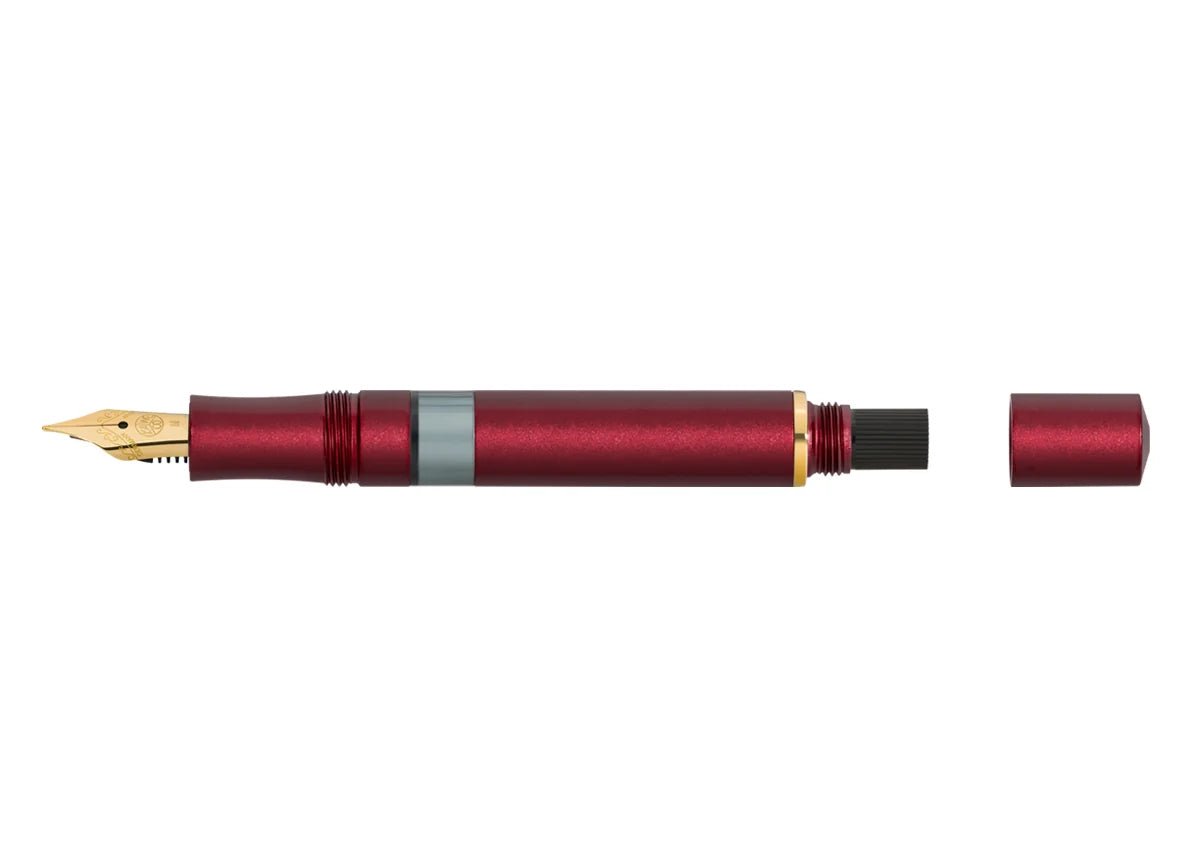 Stylo plume KAWECO Piston Sport AL Bordeaux/Gold - Extra-fine (EF) - 4251734926616