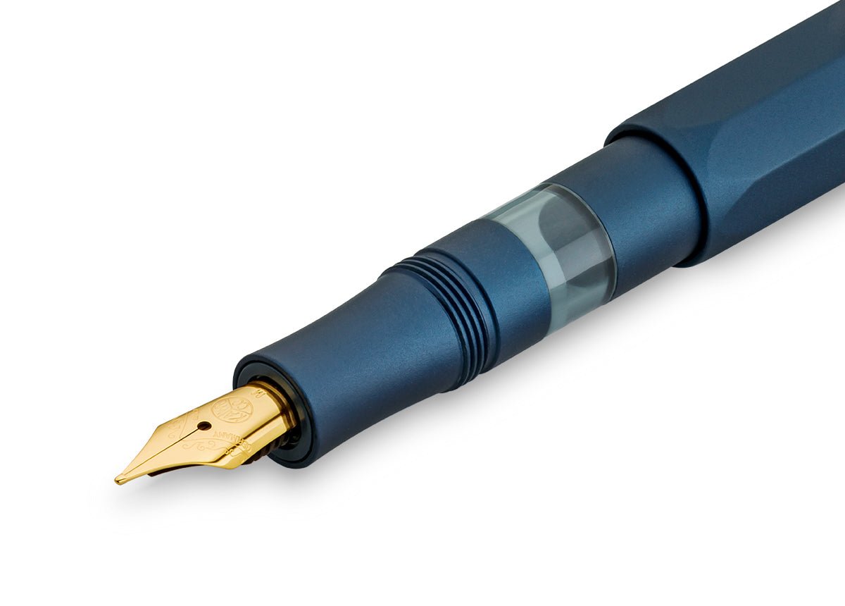 Stylo plume KAWECO Piston Sport AL Navy/Gold - Extra - fine (EF) - 4251734926562