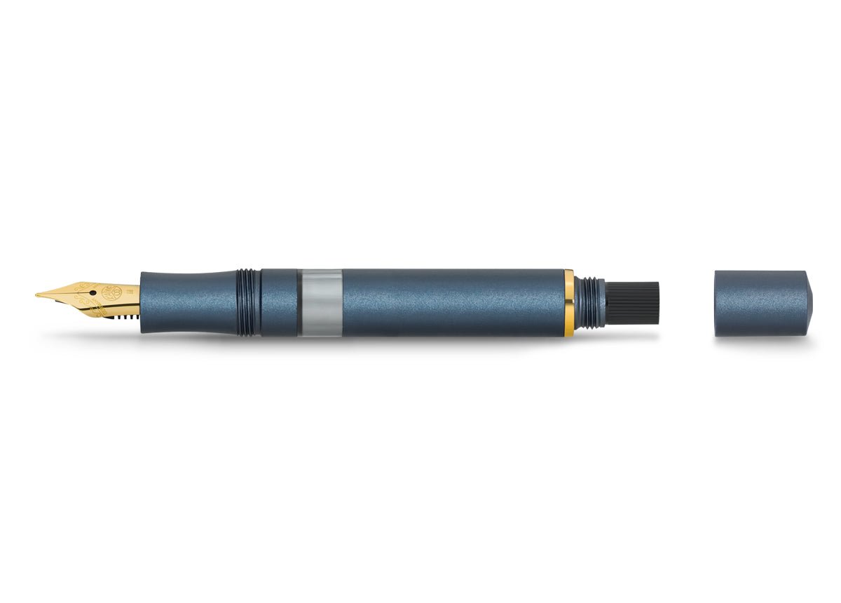 Stylo plume KAWECO Piston Sport AL Navy/Gold - Extra - fine (EF) - 4251734926562
