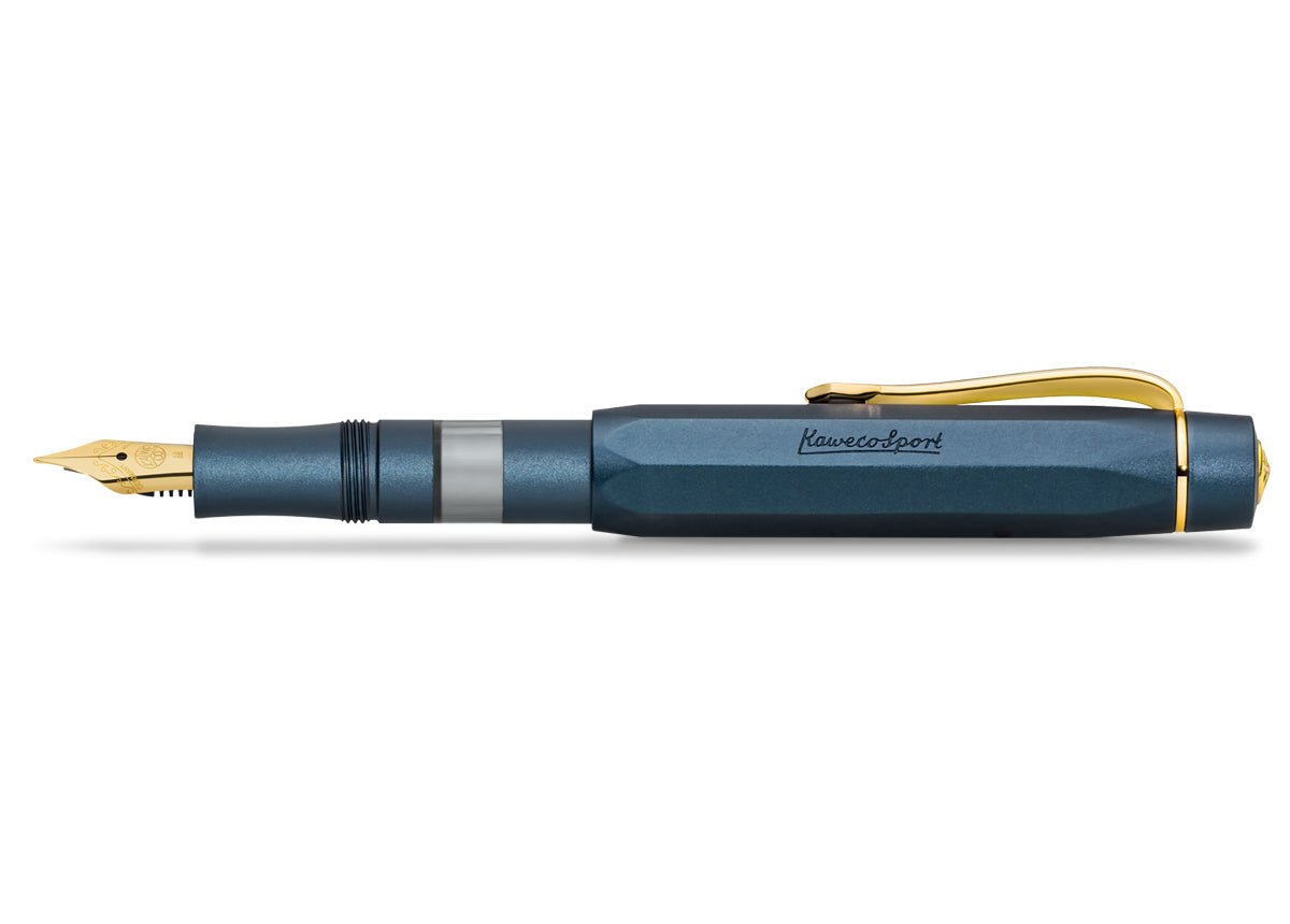 Stylo plume KAWECO Piston Sport AL Navy/Gold - Extra - fine (EF) - 4251734926562