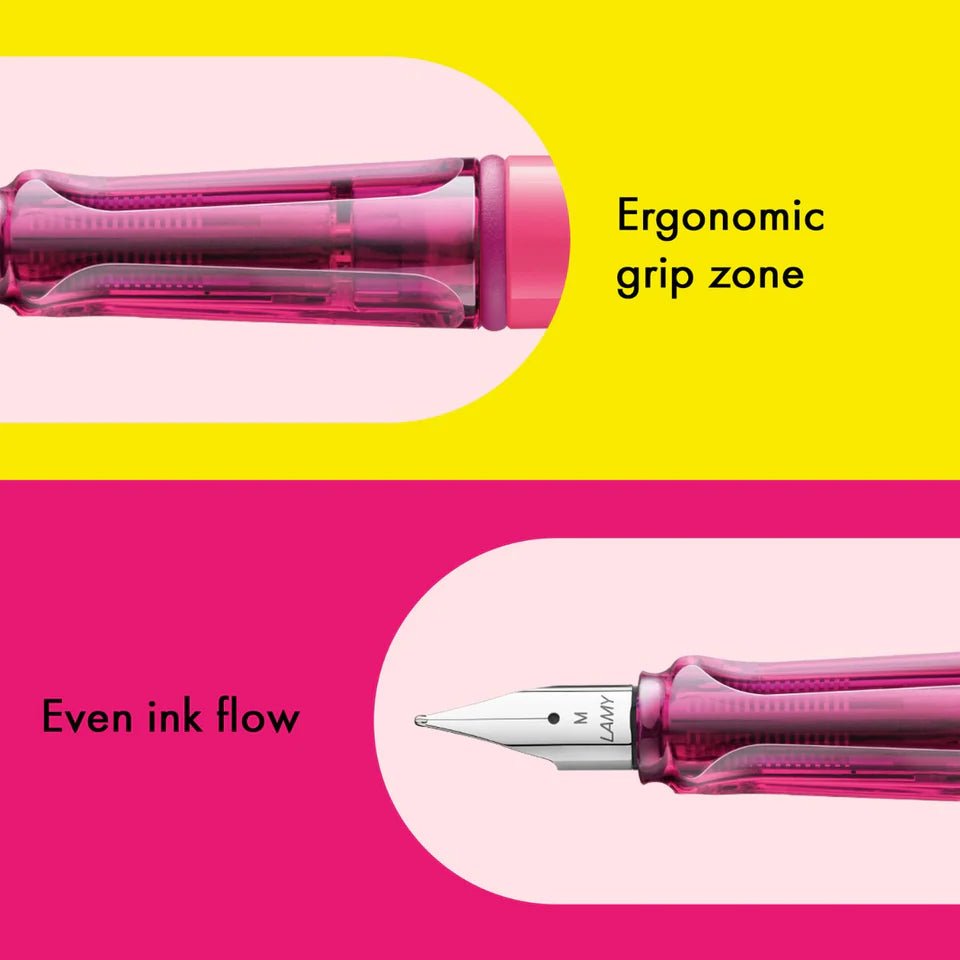 Stylo plume LAMY safari Édition Spéciale 2026 - Neon Pink - Extra - fine (EF) - 