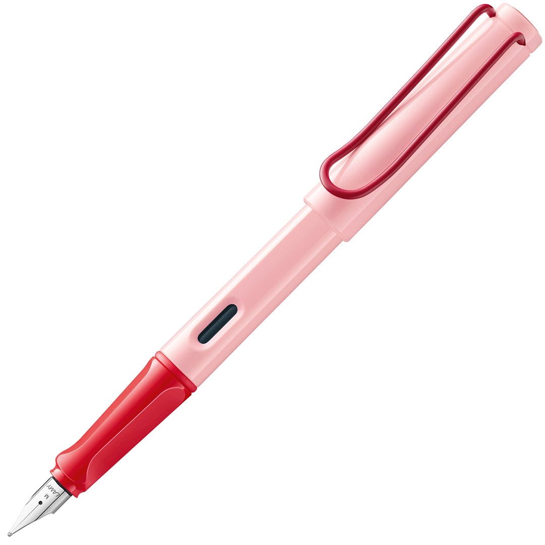 Stylo Plume LAMY Safari Rouge En Résine - Plume Moyenne En Acier Noirci, Occasion