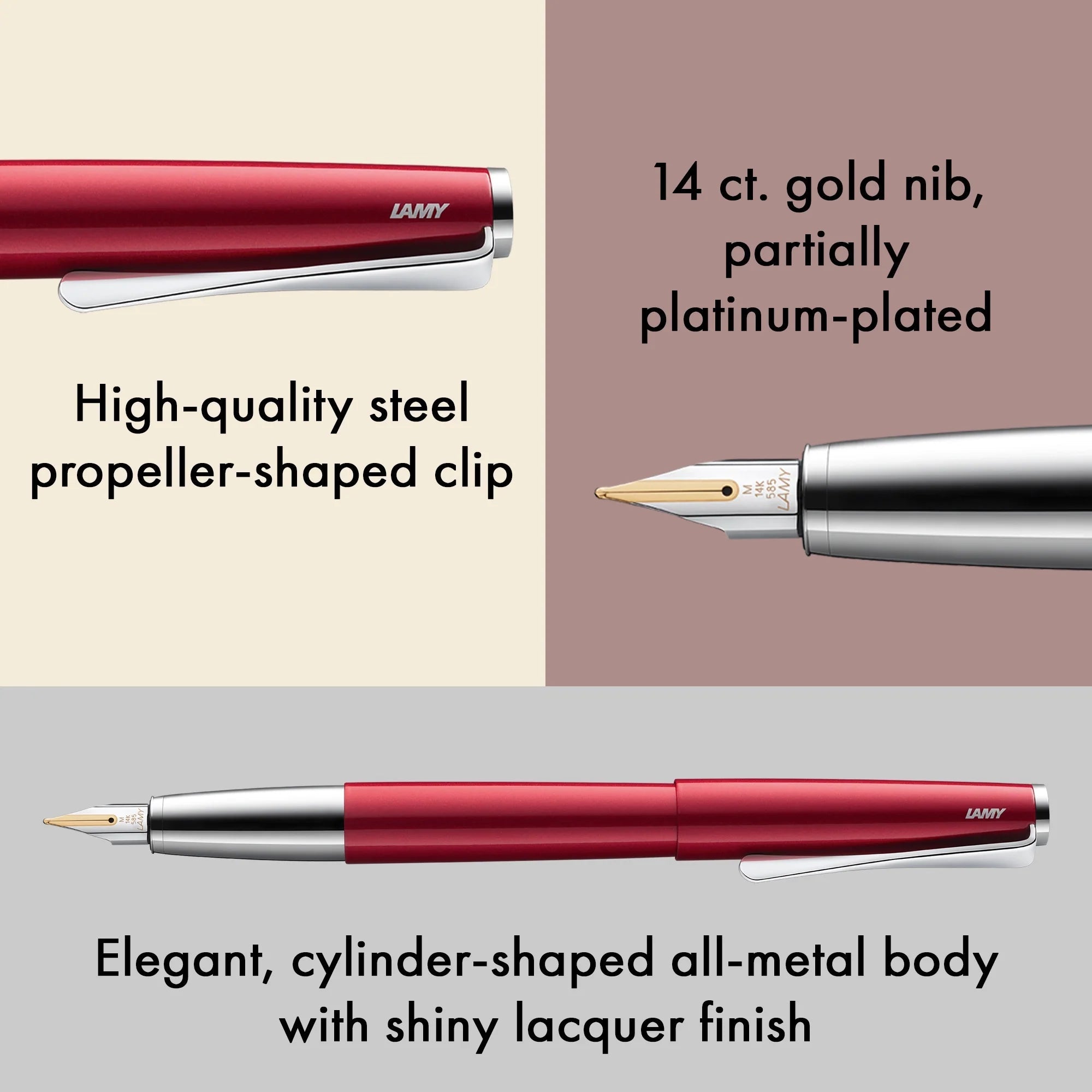 Stylo plume LAMY studio - Pianored - Extra-fine (EF) - 4014519764212