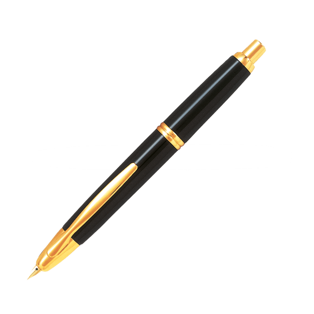 Stylo plume PILOT Capless - Black GT - Fine (F) - 3131918221021