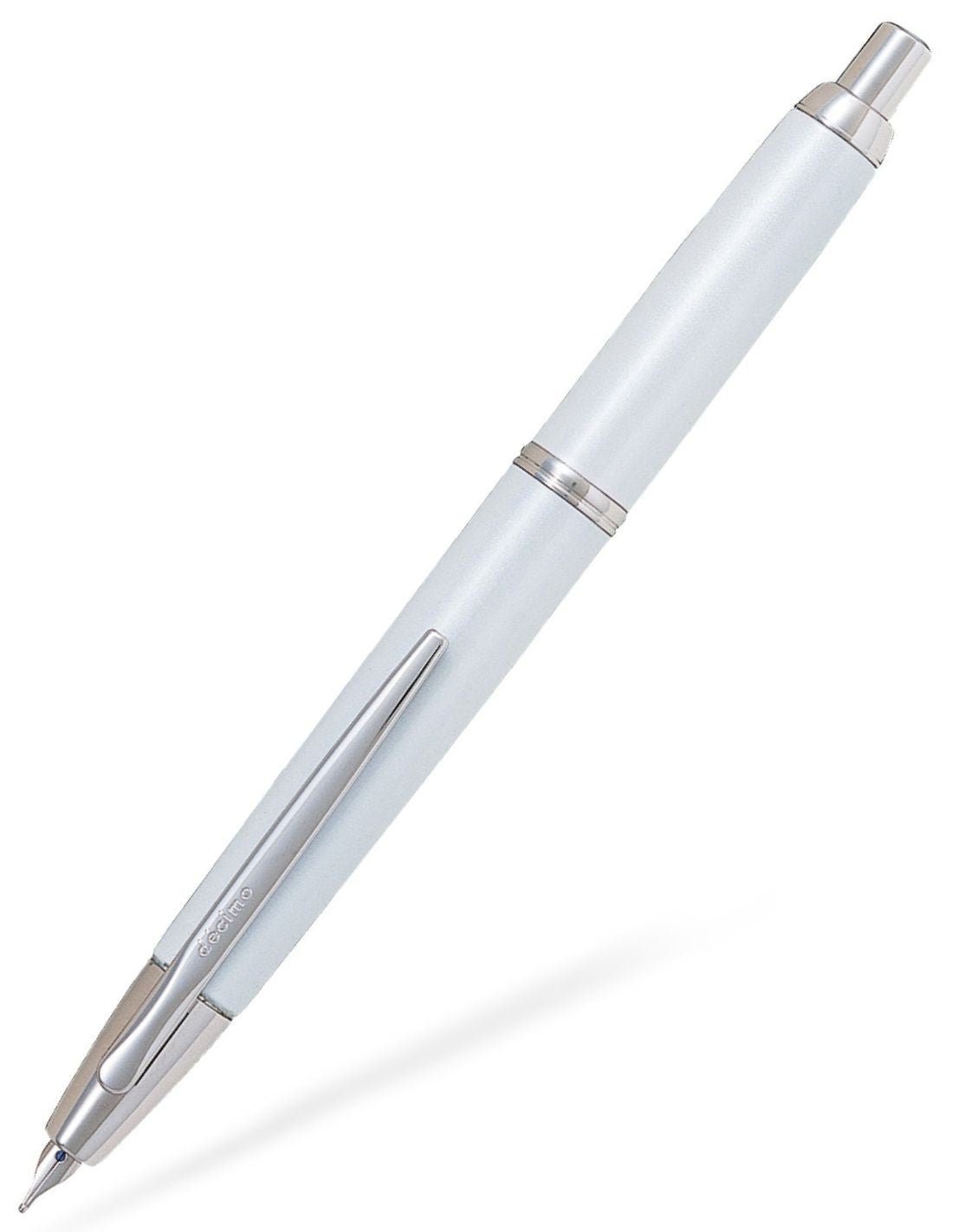 Stylo plume PILOT Capless Decimo - White - Fine (F) - 3131918291222