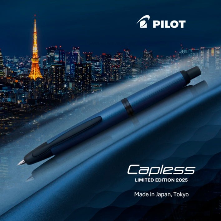 Stylo plume PILOT Capless Édition Limitée 2025 - Link Midnight - Fine (F) - 3131910468226