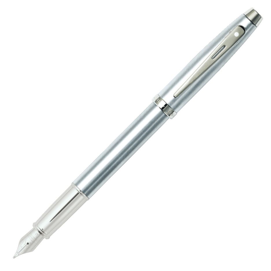 Stylo plume SHEAFFER 100 - Brushed Chrome CT - Fine (F) - 
