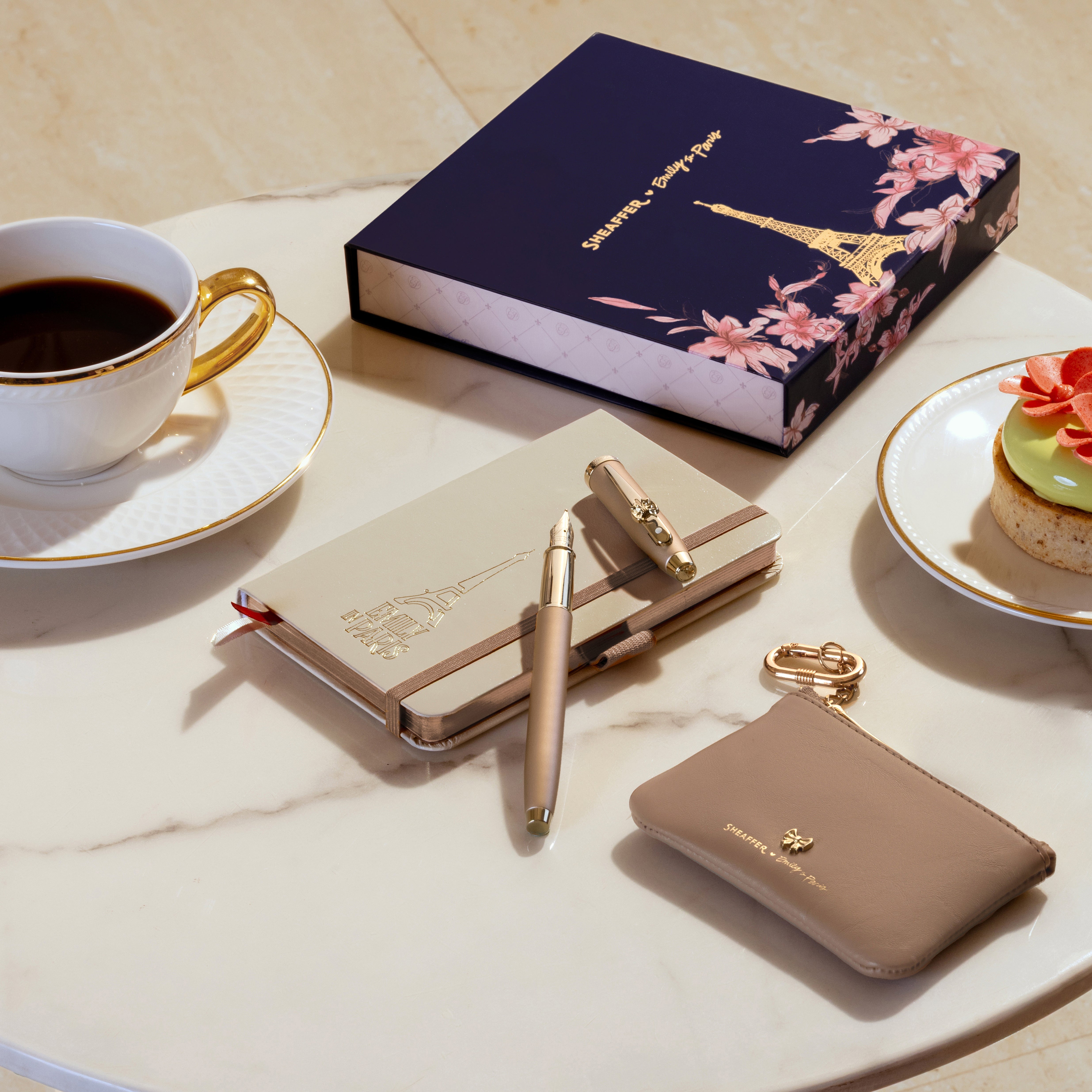 Stylo plume SHEAFFER 100 Emily in Paris - Champagne Gold GT - Fine (F) - 