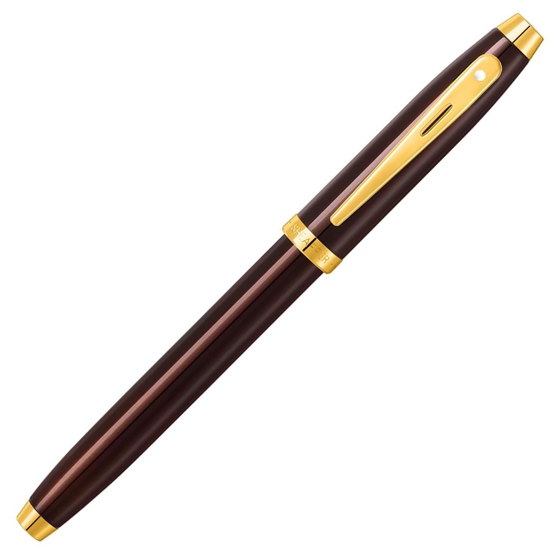 Stylo plume SHEAFFER 100 - Glossy Coffee Brown GT - Fine (F) - 
