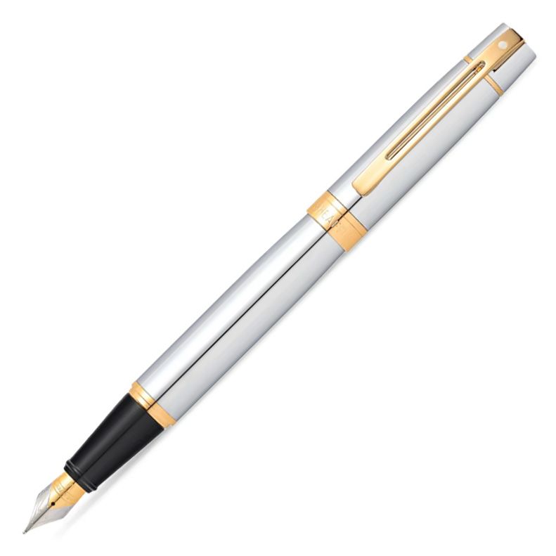 Stylo plume SHEAFFER 300 - Polished Chrome GT - Fine (F) - 