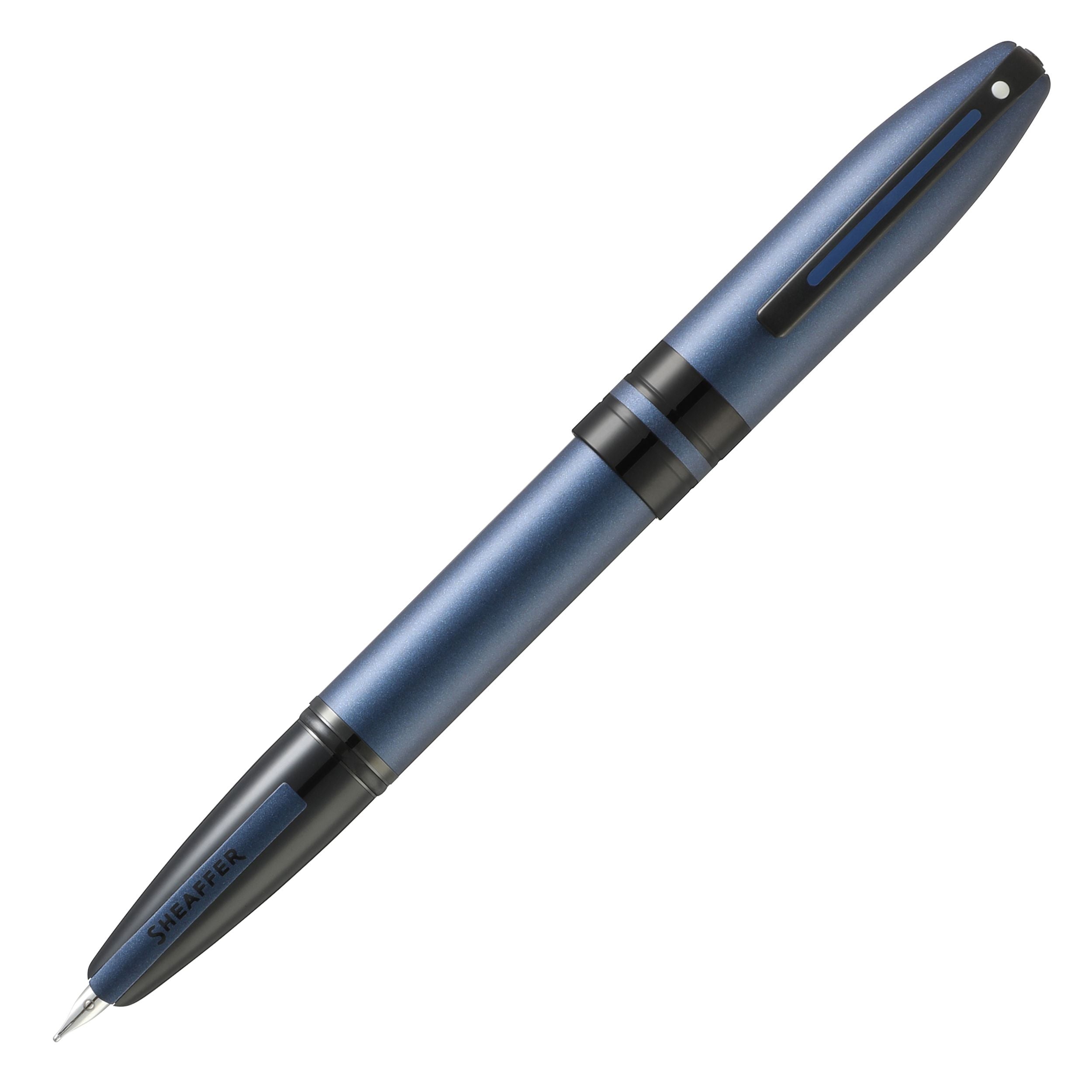 Stylo plume SHEAFFER Icon - Gloss Metallic Blue BT - Fine (F) - 0074040331455