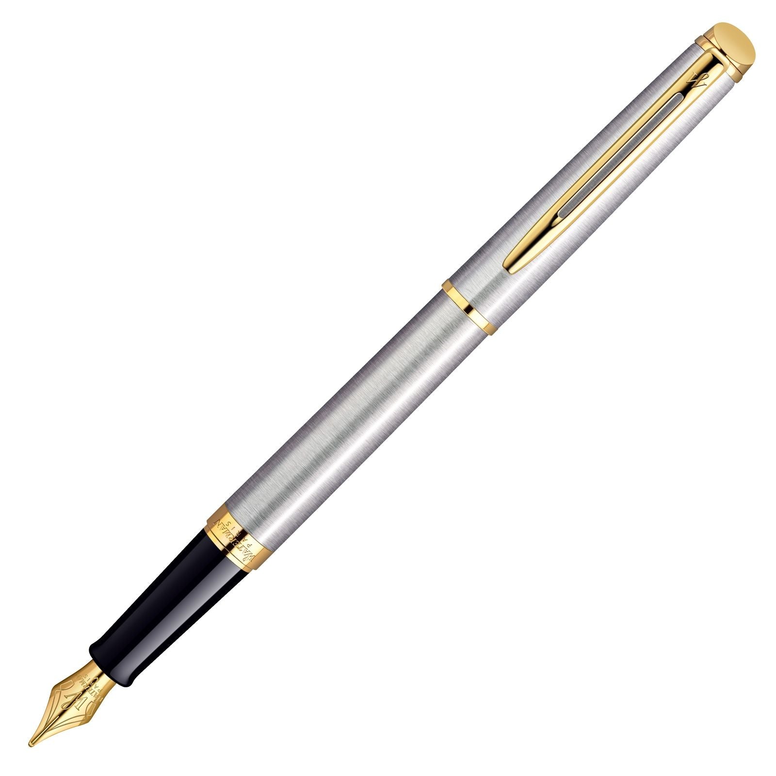 Stylo plume WATERMAN Hémisphère - Acier Métallisé GT - Fine (F) - 3501170920312