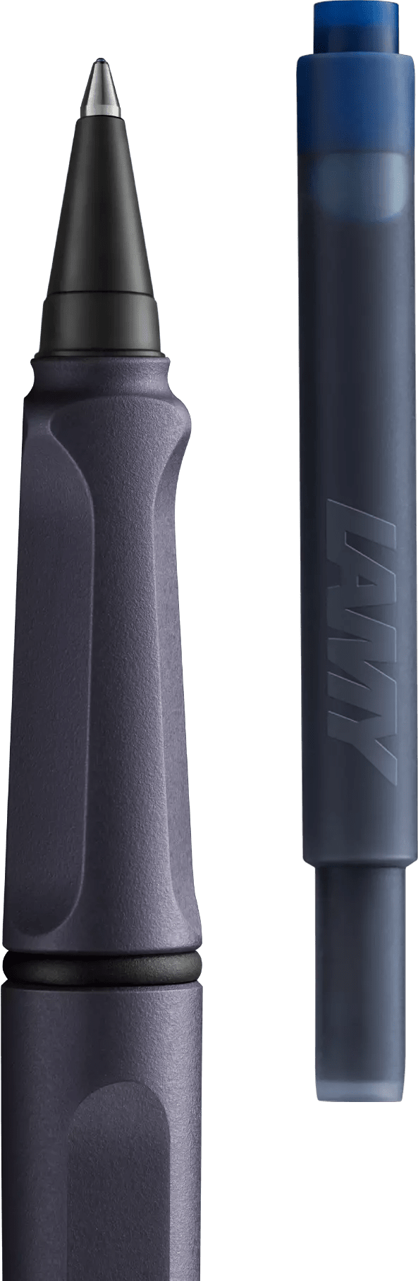 Stylo roller à cartouches LAMY safari - Steel Black - 