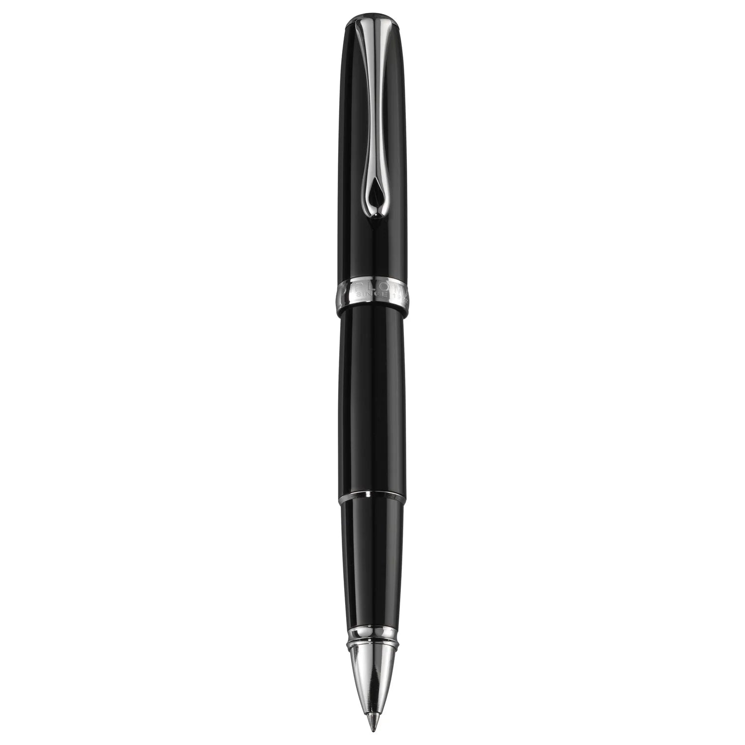 Stylo roller DIPLOMAT Excellence A2 - Black Lacquer Chrome - 4009746009786