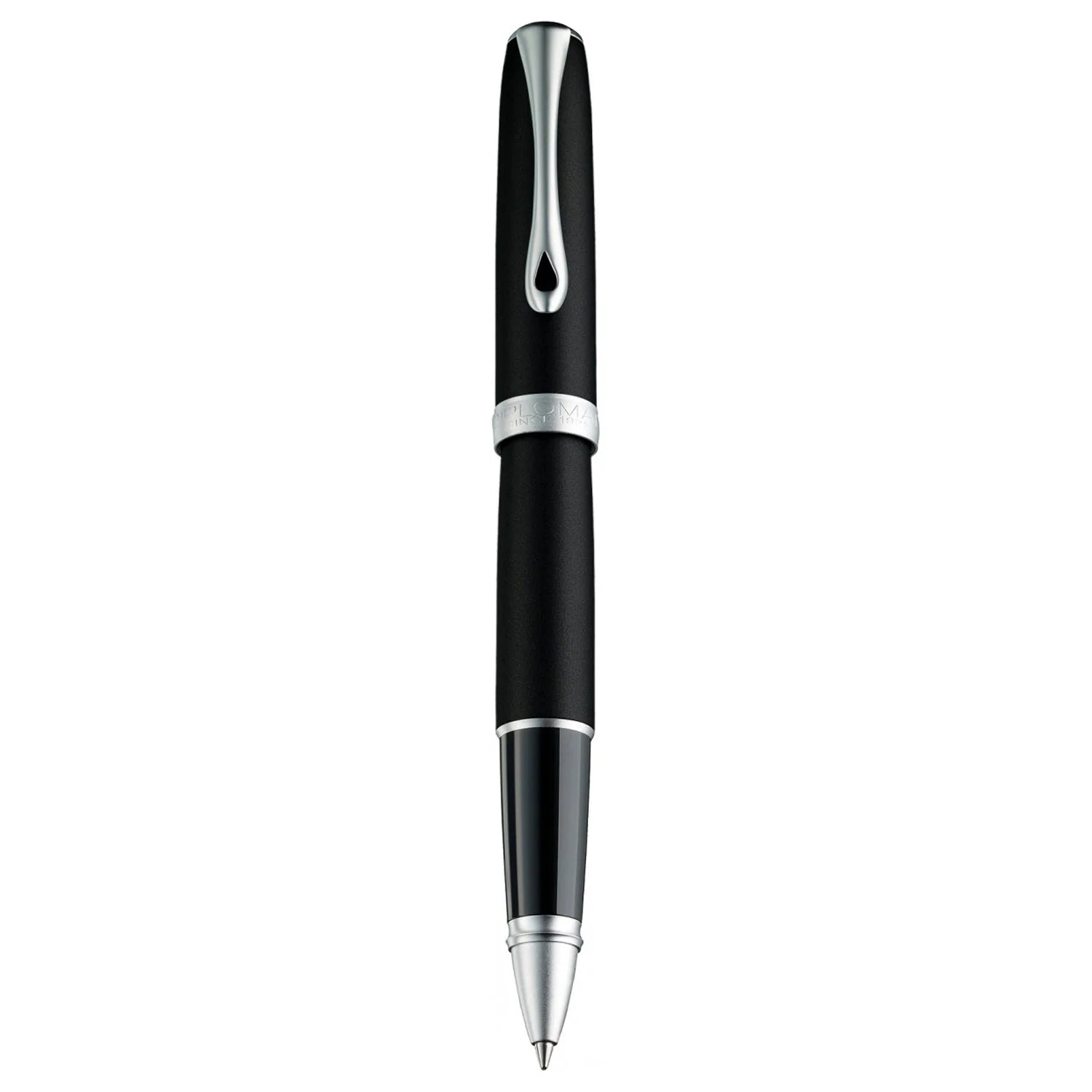 Stylo roller DIPLOMAT Excellence A2 - Lapis Black Matt Chrome - 4009746010003