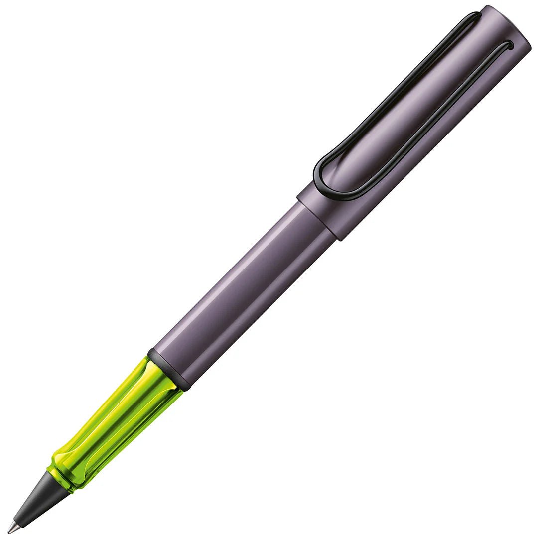 Stylo Roller LAMY AL-star - Corps Aluminium Léger, Poignée Ergonomique Transparente, Mine M Noire