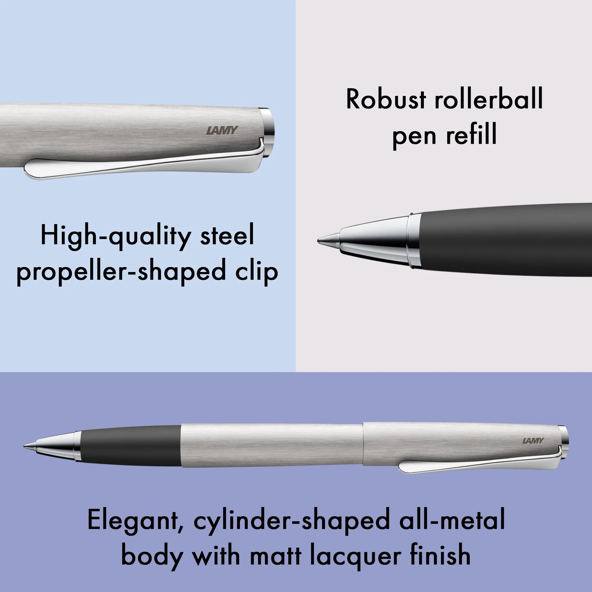 Stylo roller LAMY studio - Brushed - 4014519184805