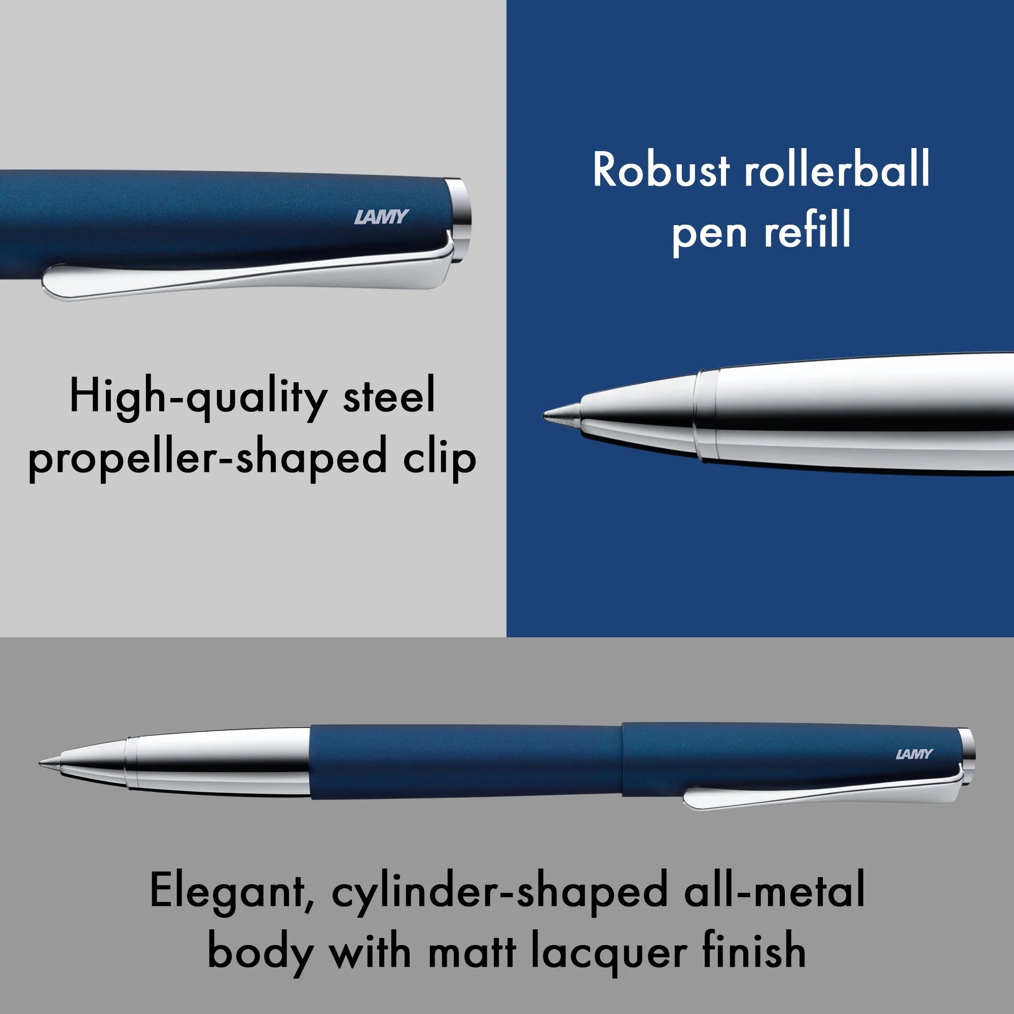 Stylo roller LAMY studio - Imperial Blue - 4014519240440