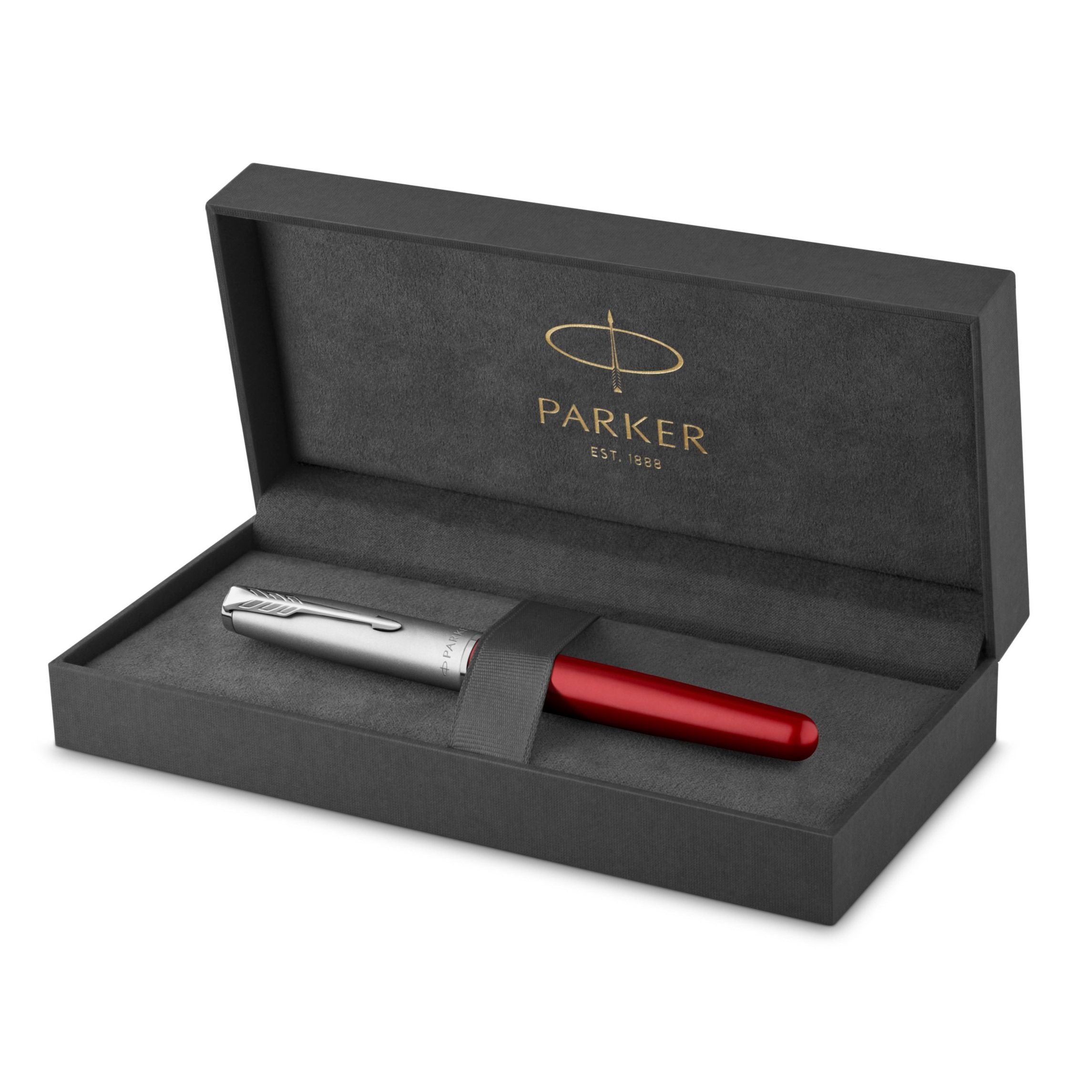 Stylo roller PARKER Sonnet Essentiel - Fine (F) - Rouge - 