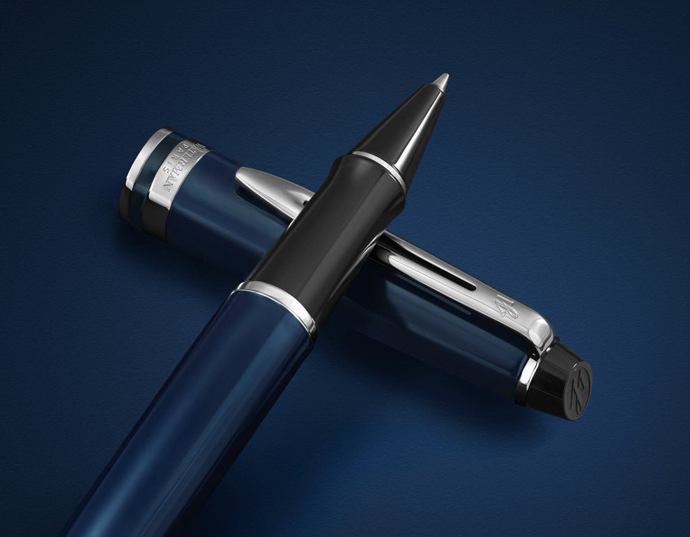 Stylo roller WATERMAN Expert - Bleu Laqué CT - 