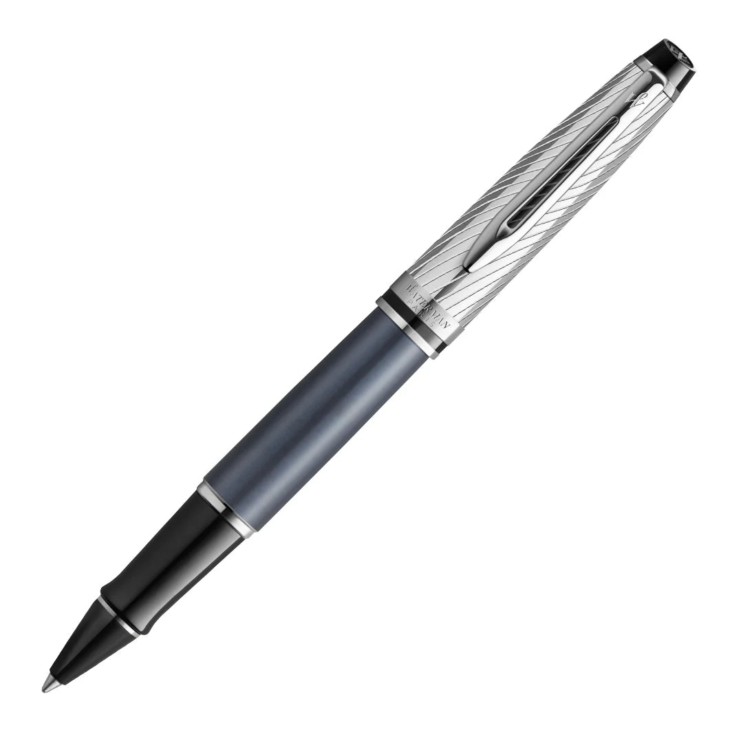 Stylo roller WATERMAN Expert Deluxe - Gris Pierre Laqué Métallisé CT - 