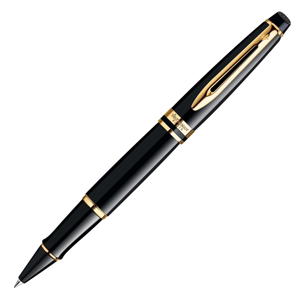 Stylo roller WATERMAN Expert - Noir Laqué GT - 3501170951682