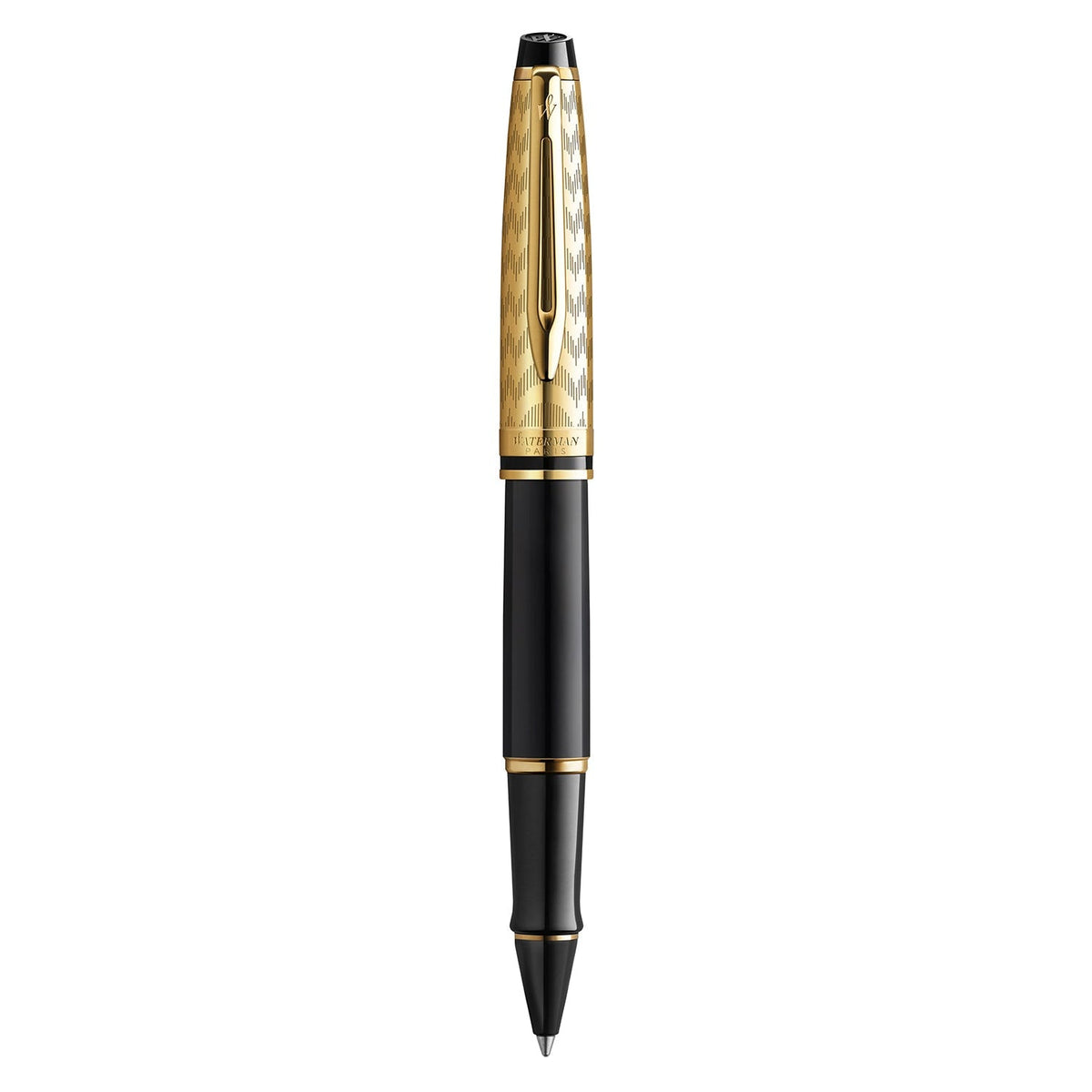 Stylo Roller Waterman Lady Vert Pailleté - Excellent état - Recharge Incluse