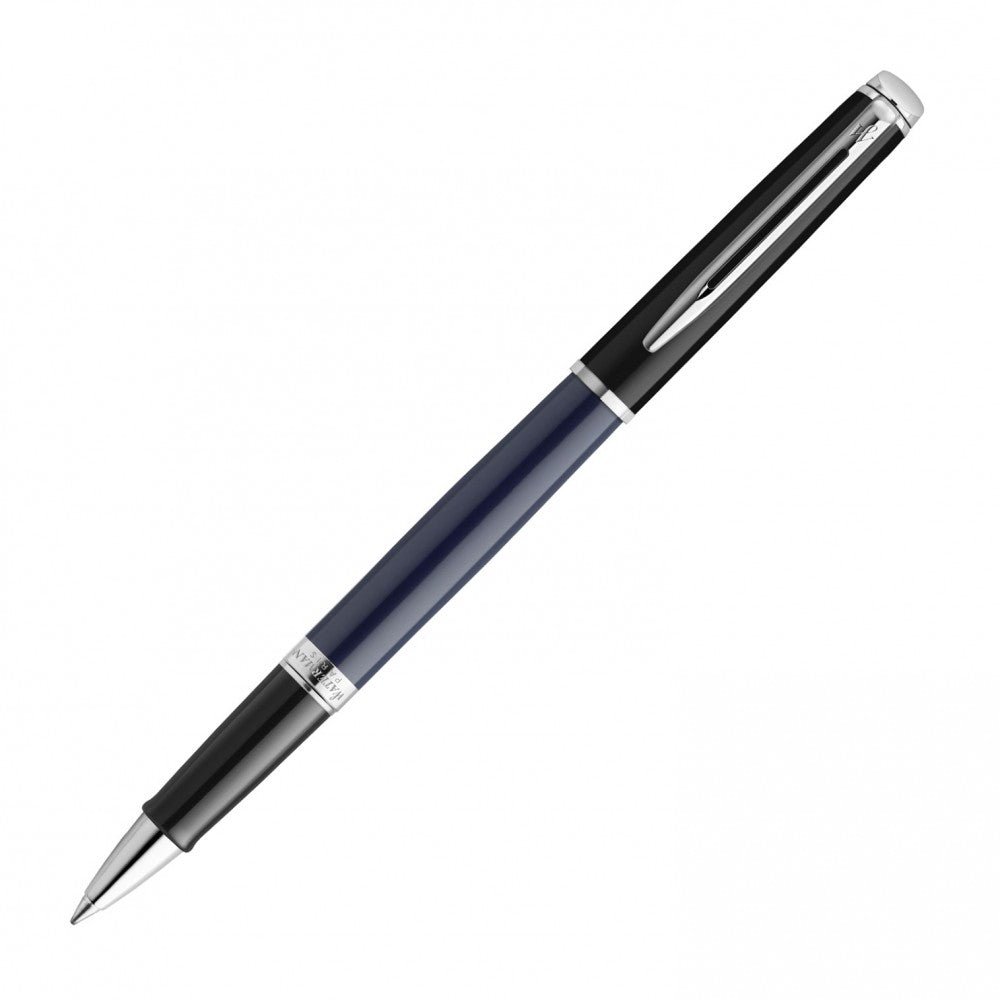 Stylo roller WATERMAN Hémisphère Colour Blocking - Noir et Bleu Foncé CT - 3026982028495