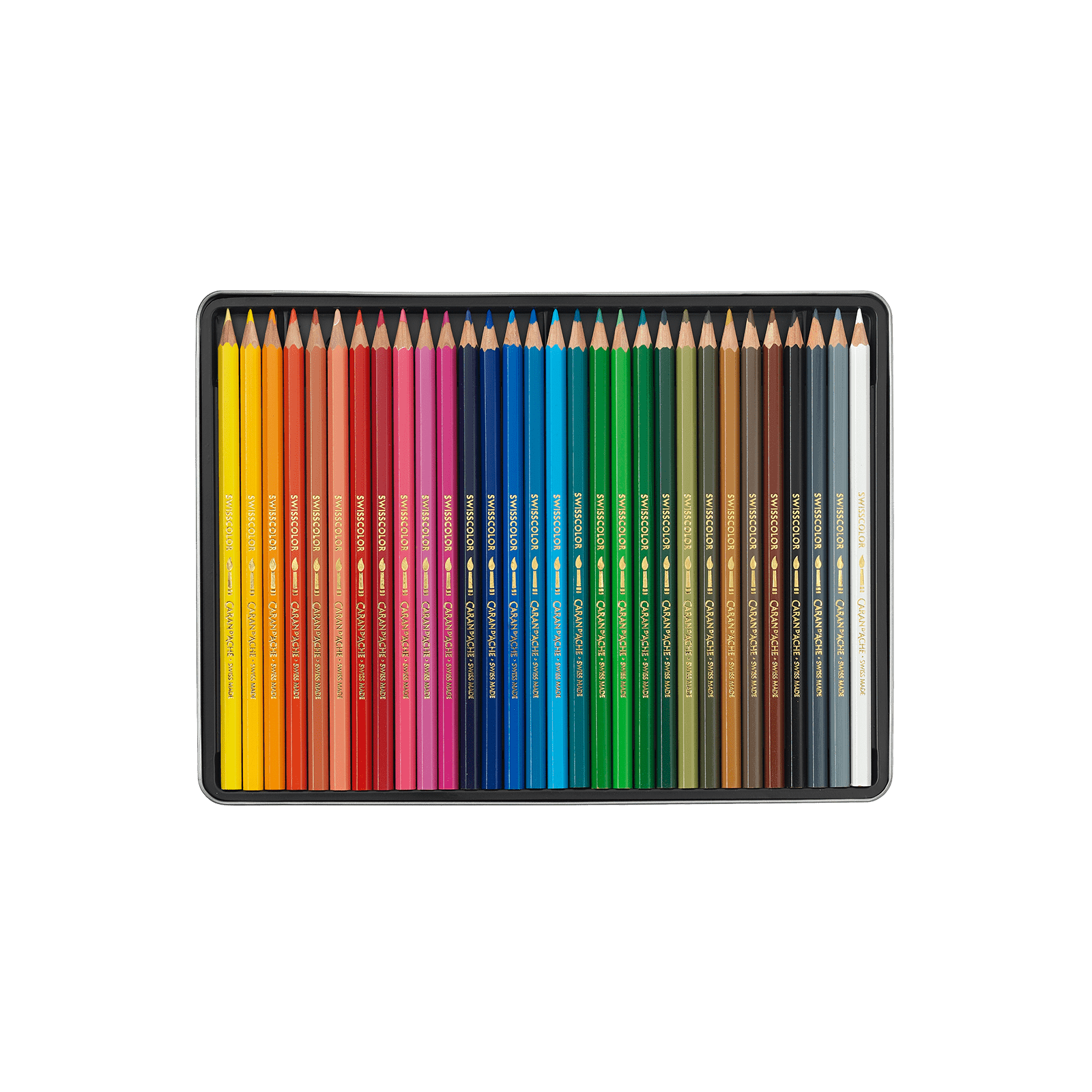 SWISSCOLOR Aquarellable - Boîte Métal 30 Couleurs - 7610186020360