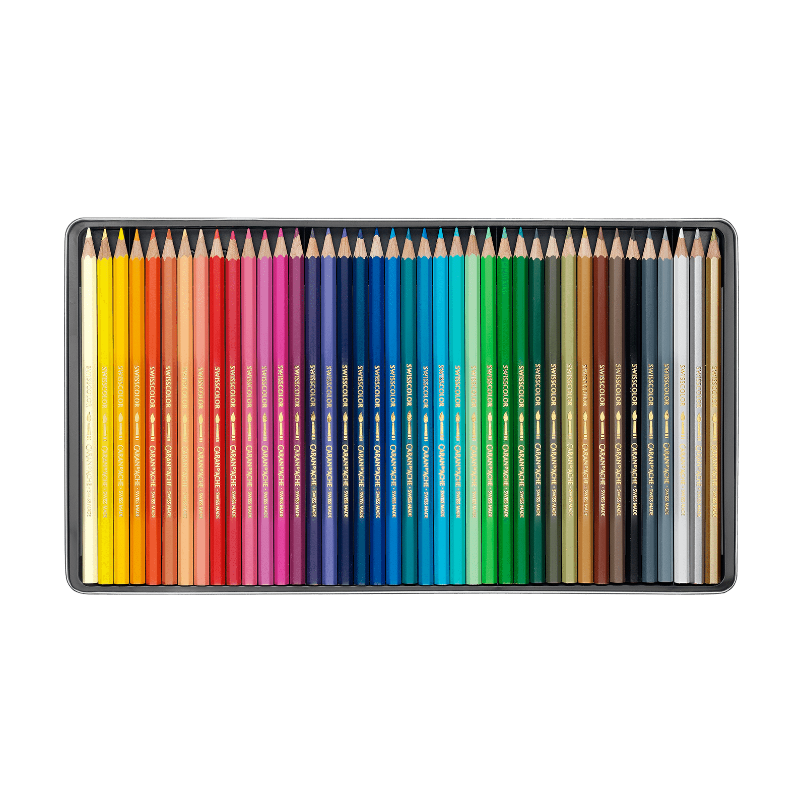 SWISSCOLOR Aquarellable - Boîte Métal 40 Couleurs - 