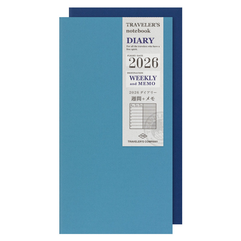 TRAVELER'S notebook - agenda semainier 2026 avec notes (regular size)