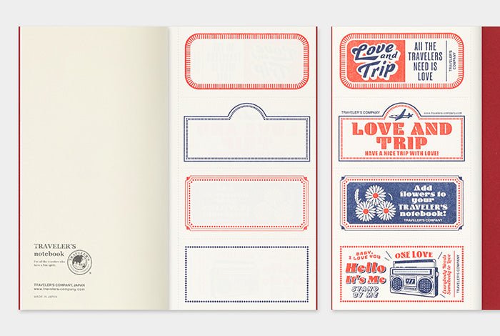 TRAVELER'S notebook LOVE AND TRIP Red - regular size - rouge - 