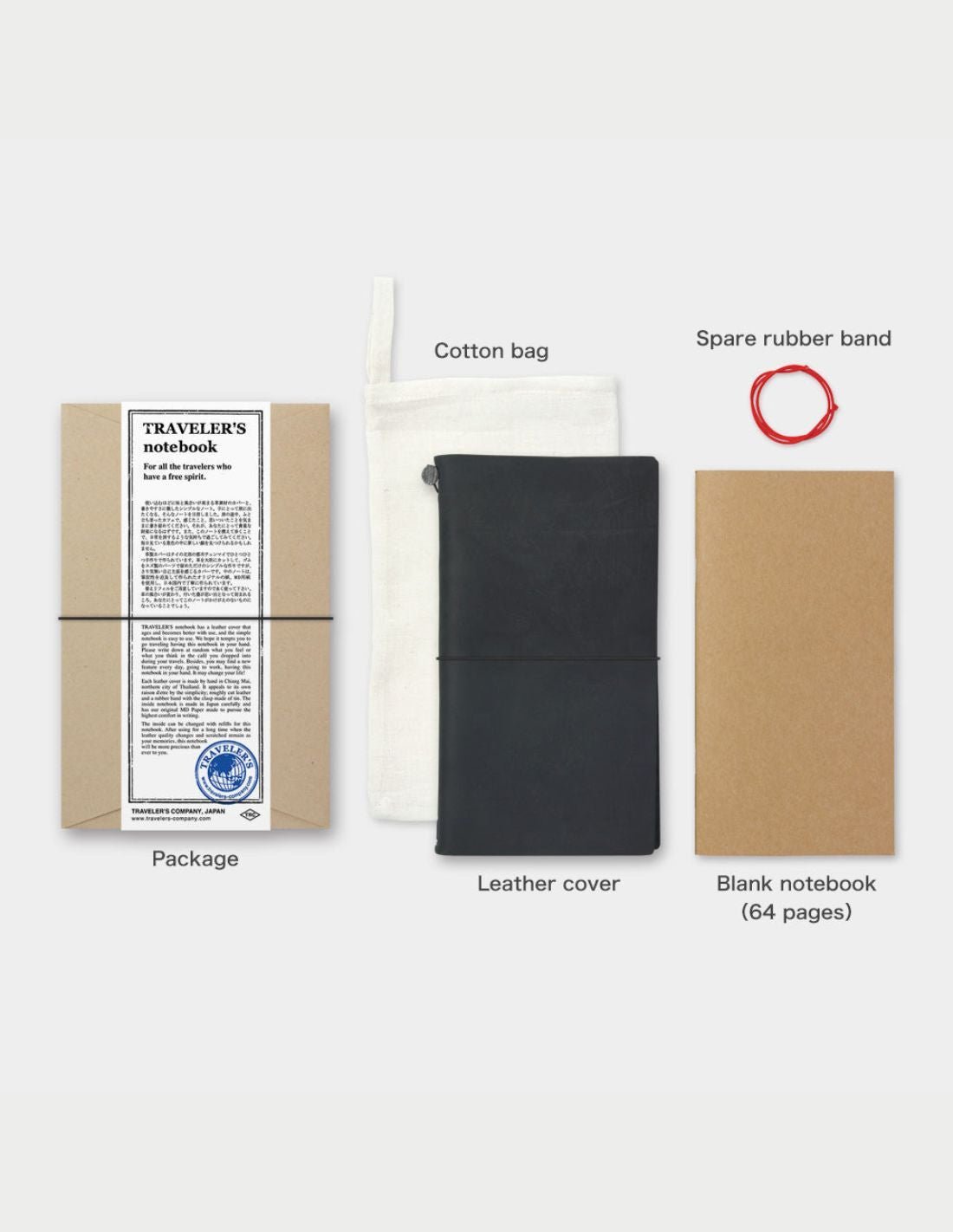 TRAVELER'S notebook - regular size - noir - 4902805137140