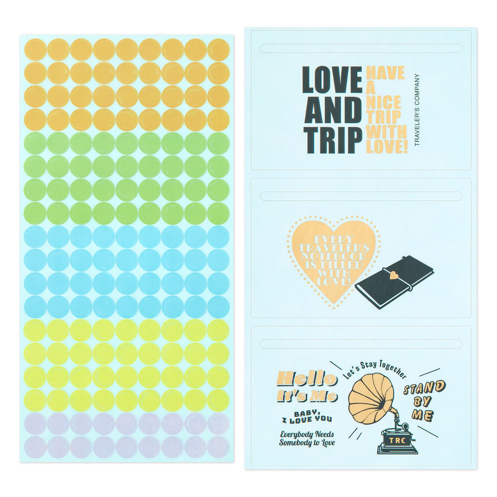 TRAVELER'S notebook - set d'autocollants personnalisés 2025 - TN Passport size / TN Regular size - 