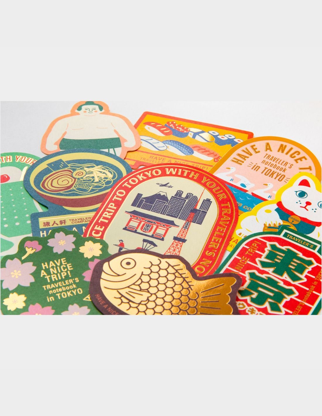 TRAVELER'S notebook - set de stickers TOKYO EDITION - TN Passport size / TN Regular size - 