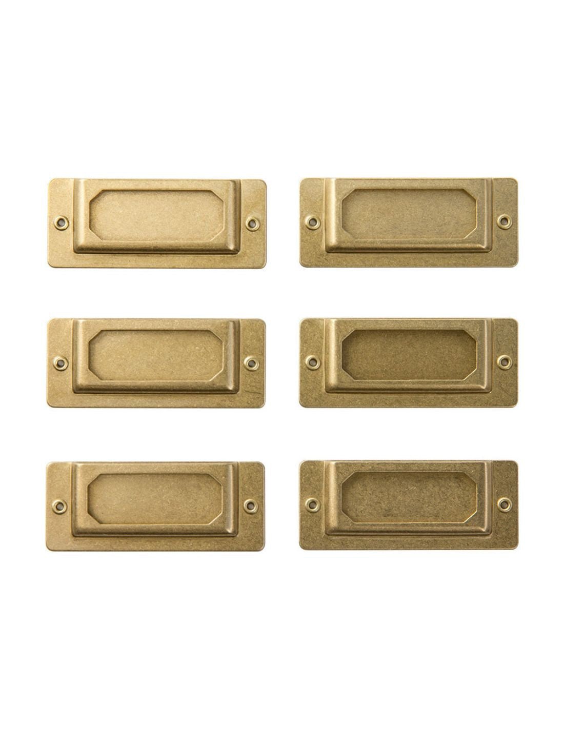 TRC BRASS - plaques pour étiquettes en laiton - TN Passport size / TN Regular size - 4902805820226