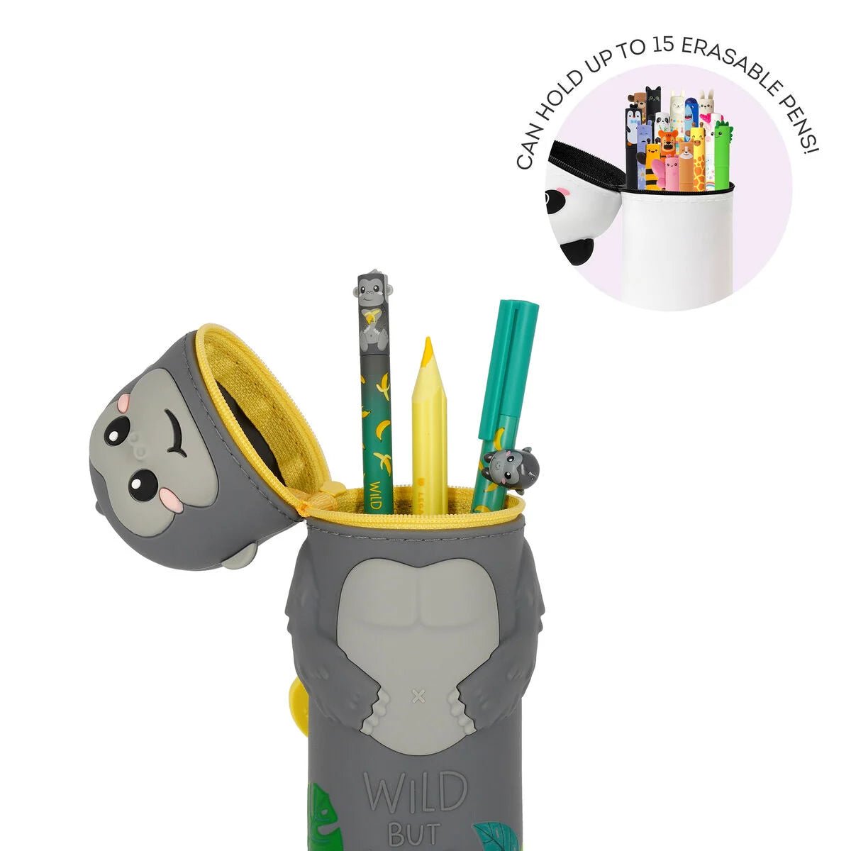 Trousse 2-en-1 LEGAMI Kawaii - Gorille - 