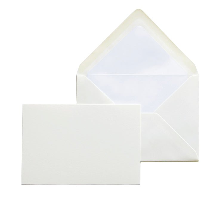 15 cartes et enveloppes Pur Coton format C6 - 10.5 x 15.5 cm | 11.4 x 16.2 cm - 300 g/m² - Crème - 5413036406367