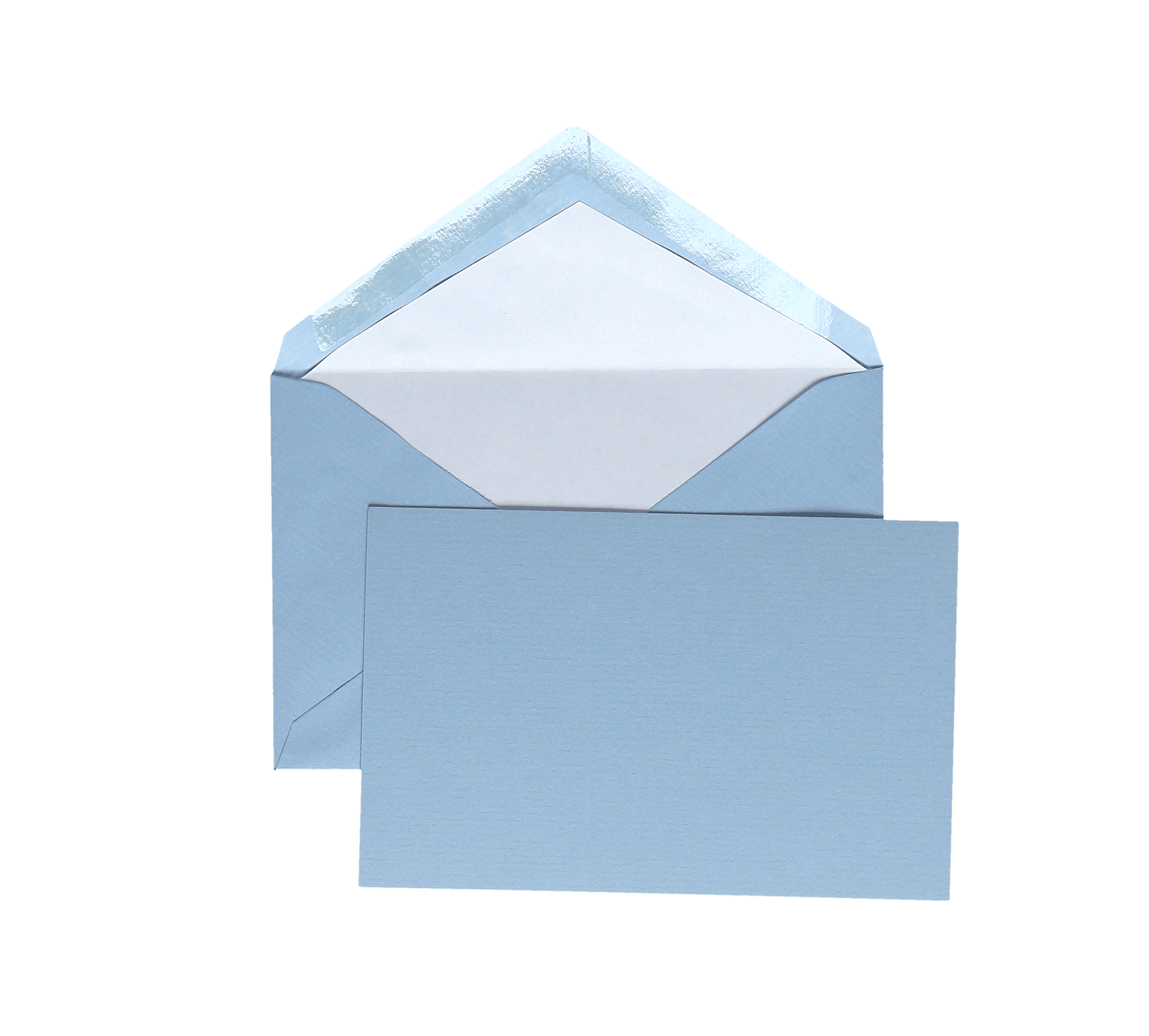 15 cartes et enveloppes Vergé format 9,5 x 14,5 cm - 9 x 14 cm | 9.5 x 14.5 cm - 280 g/m² - Bleu - 5413036126203