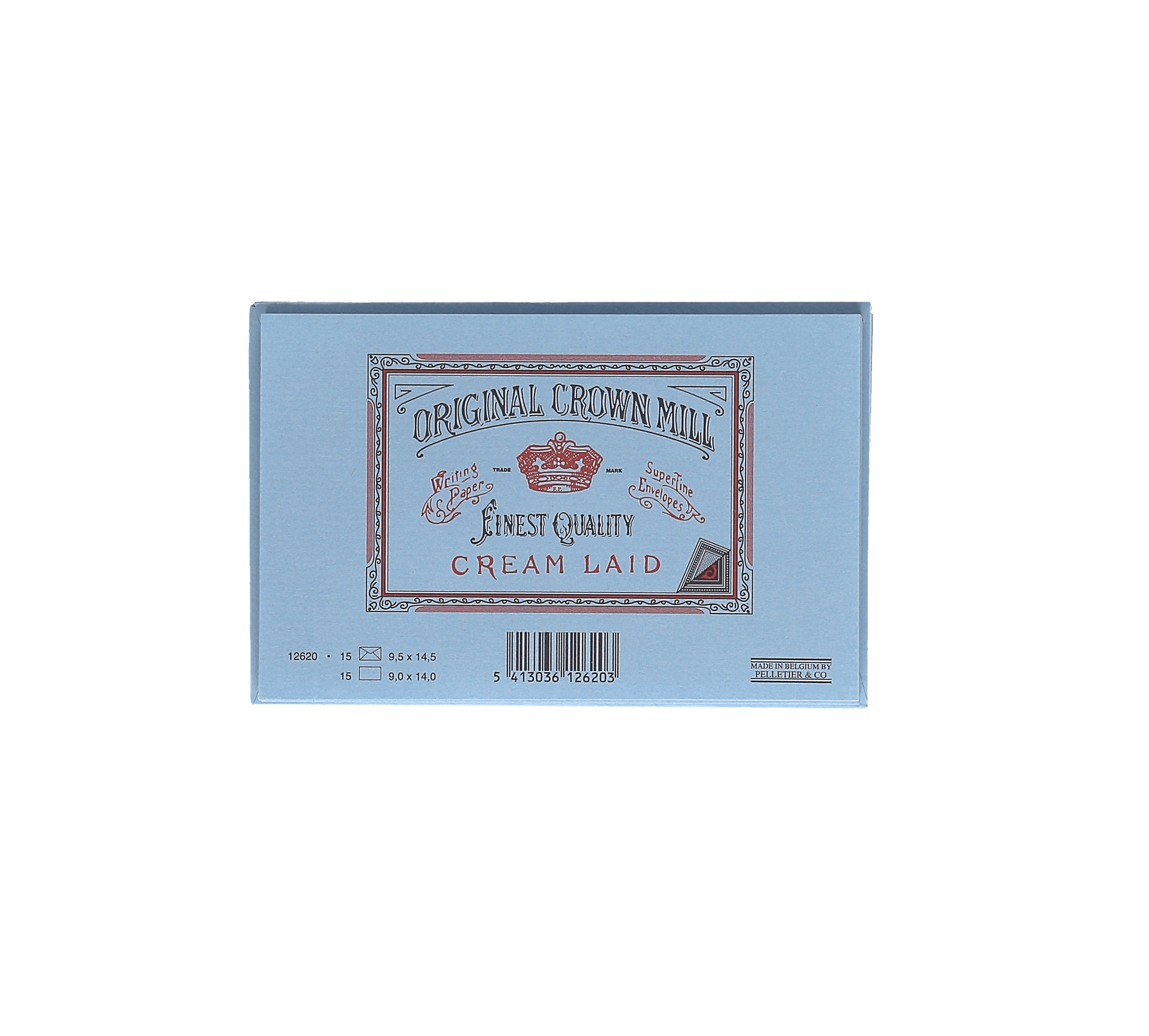 15 cartes et enveloppes Vergé format 9,5 x 14,5 cm - 9 x 14 cm | 9.5 x 14.5 cm - 280 g/m² - Bleu - 5413036126203