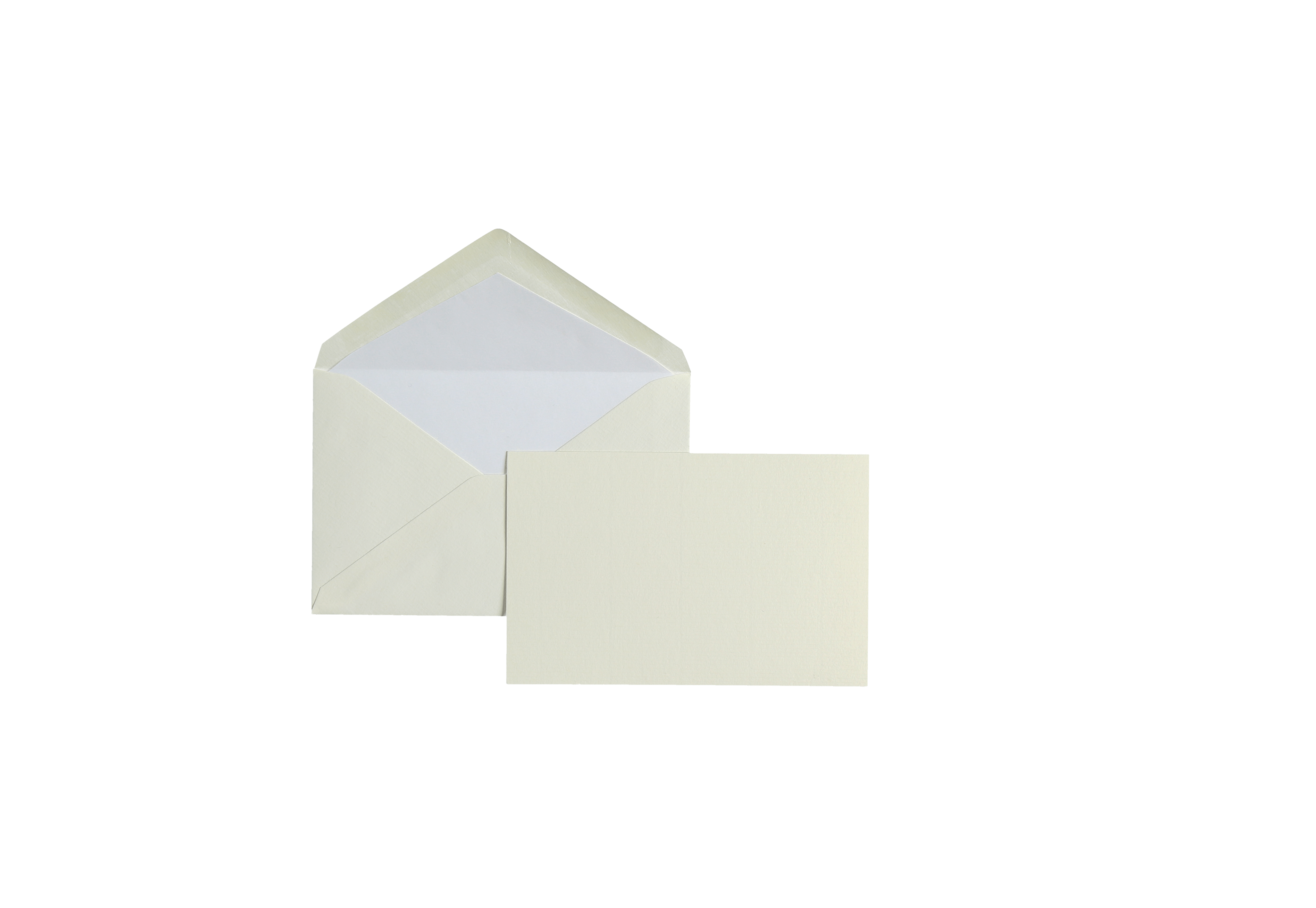 15 cartes et enveloppes Vergé format 9,5 x 14,5 cm - 9 x 14 cm | 9.5 x 14.5 cm - 280 g/m² - Crème - 5413036136202