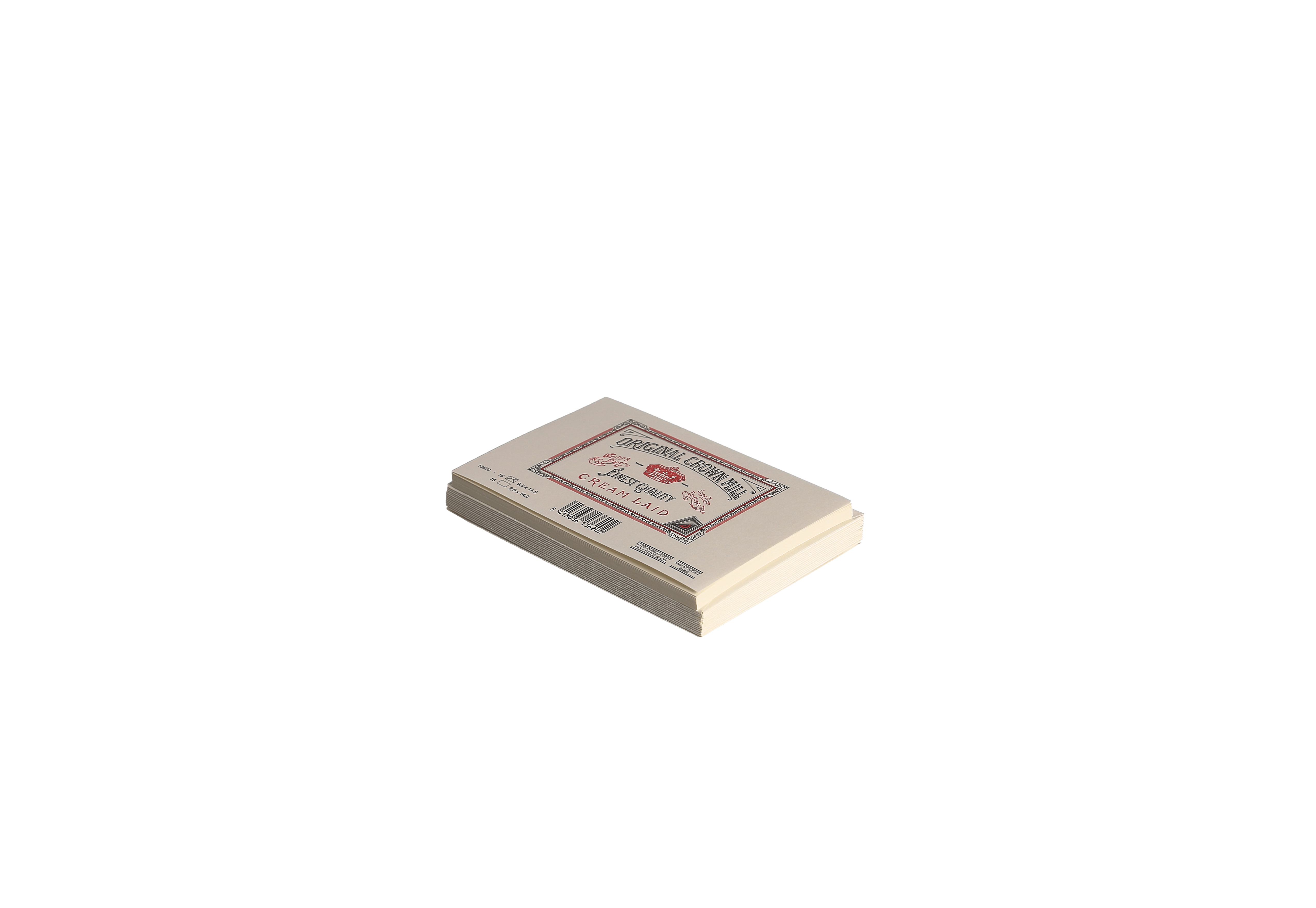 15 cartes et enveloppes Vergé format 9,5 x 14,5 cm - 9 x 14 cm | 9.5 x 14.5 cm - 280 g/m² - Crème - 5413036136202