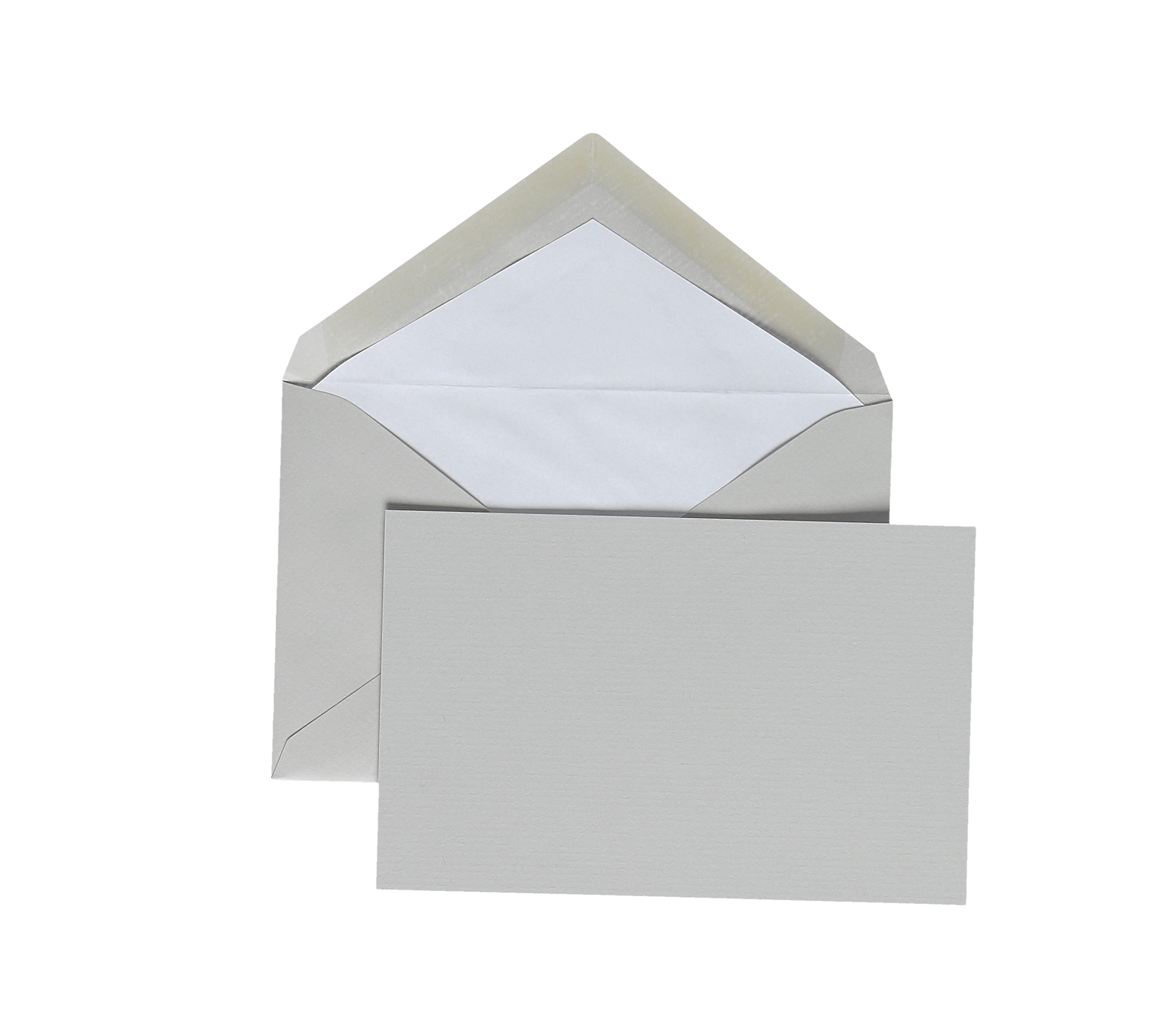15 cartes et enveloppes Vergé format 9,5 x 14,5 cm - 9 x 14 cm | 9.5 x 14.5 cm - 280 g/m² - Gris - 5413036116204