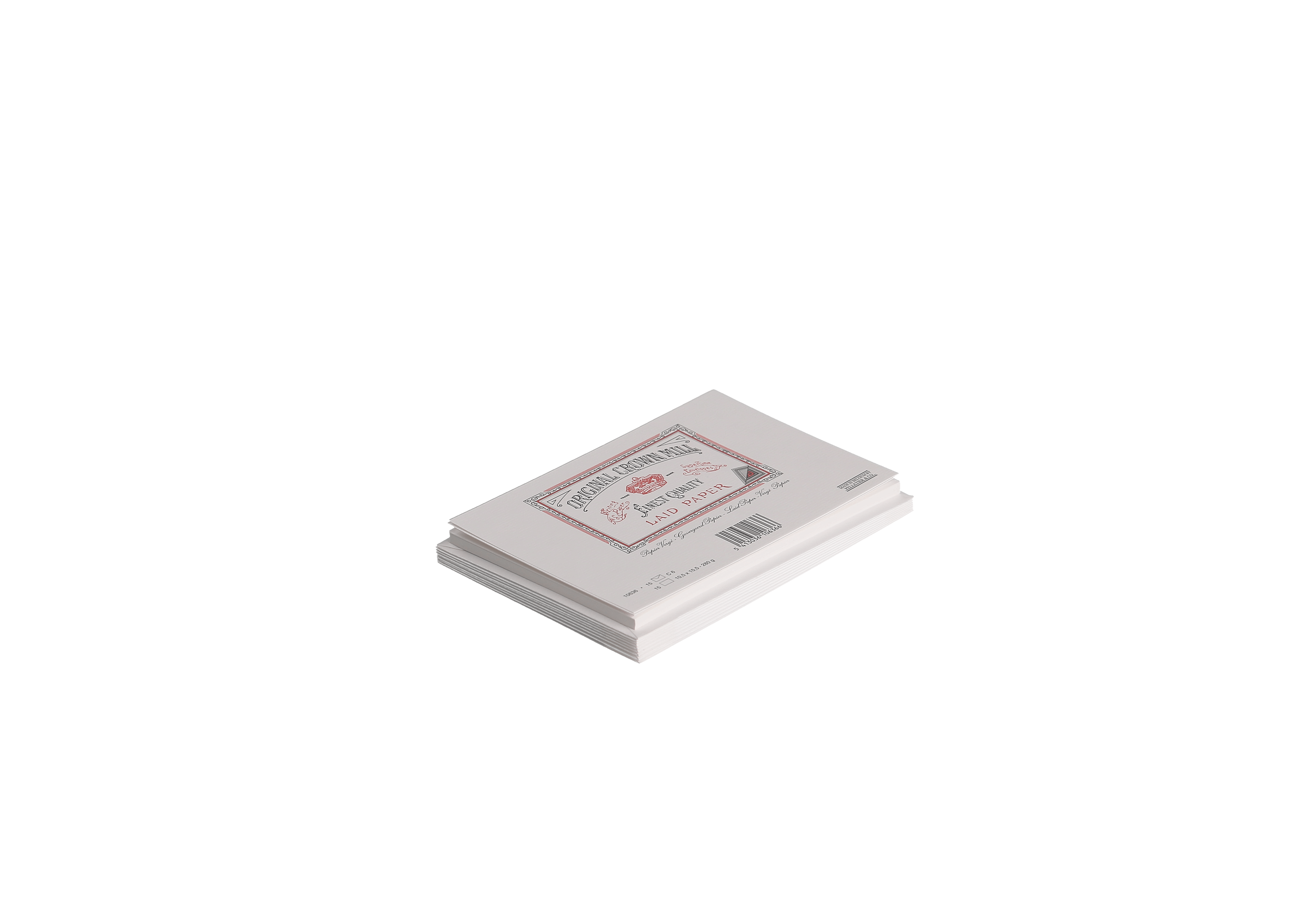15 cartes et enveloppes Vergé format C6 - 10.5 x 15.5 cm | 11.4 x 16.2 cm - 280 g/m² - Blanc - 5413036106366