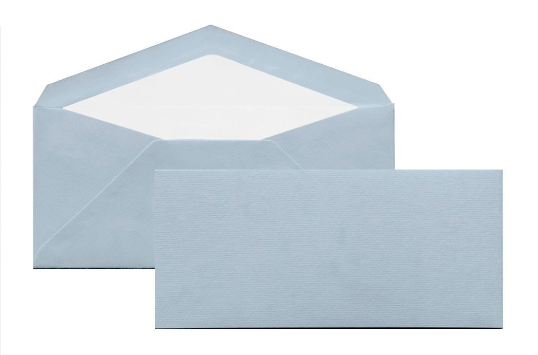 15 cartes et enveloppes Vergé format DL - 10.5 x 21 cm | 11 x 22.5 cm - 280 g/m² - Bleu - 5413036126685