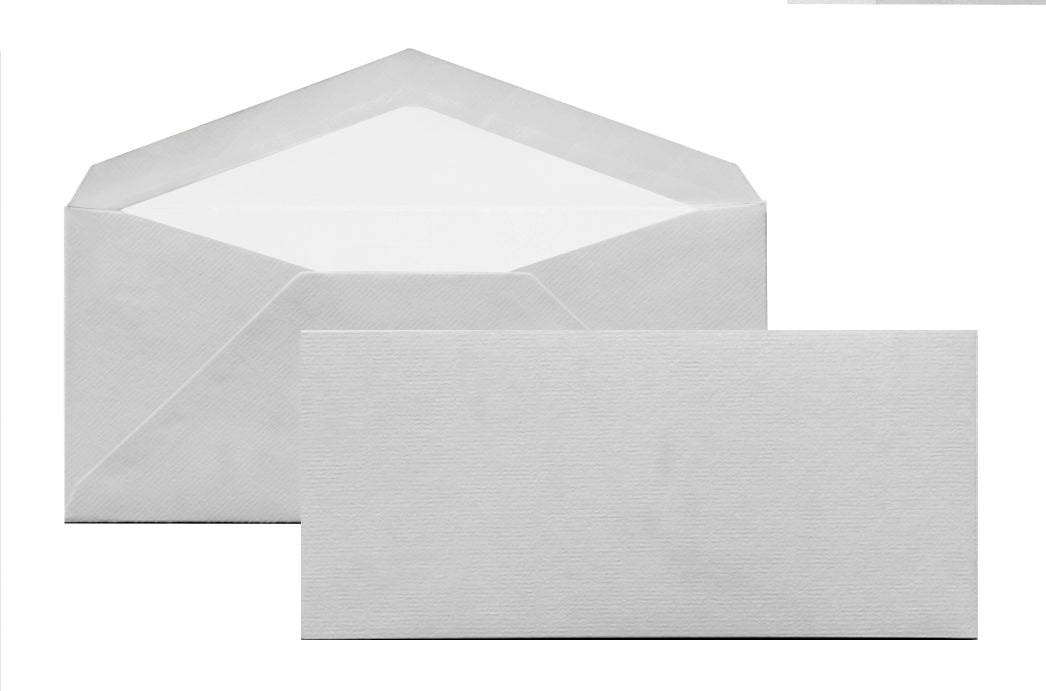 15 cartes et enveloppes Vergé format DL - 10.5 x 21 cm | 11 x 22.5 cm - 280 g/m² - Gris - 5413036116686